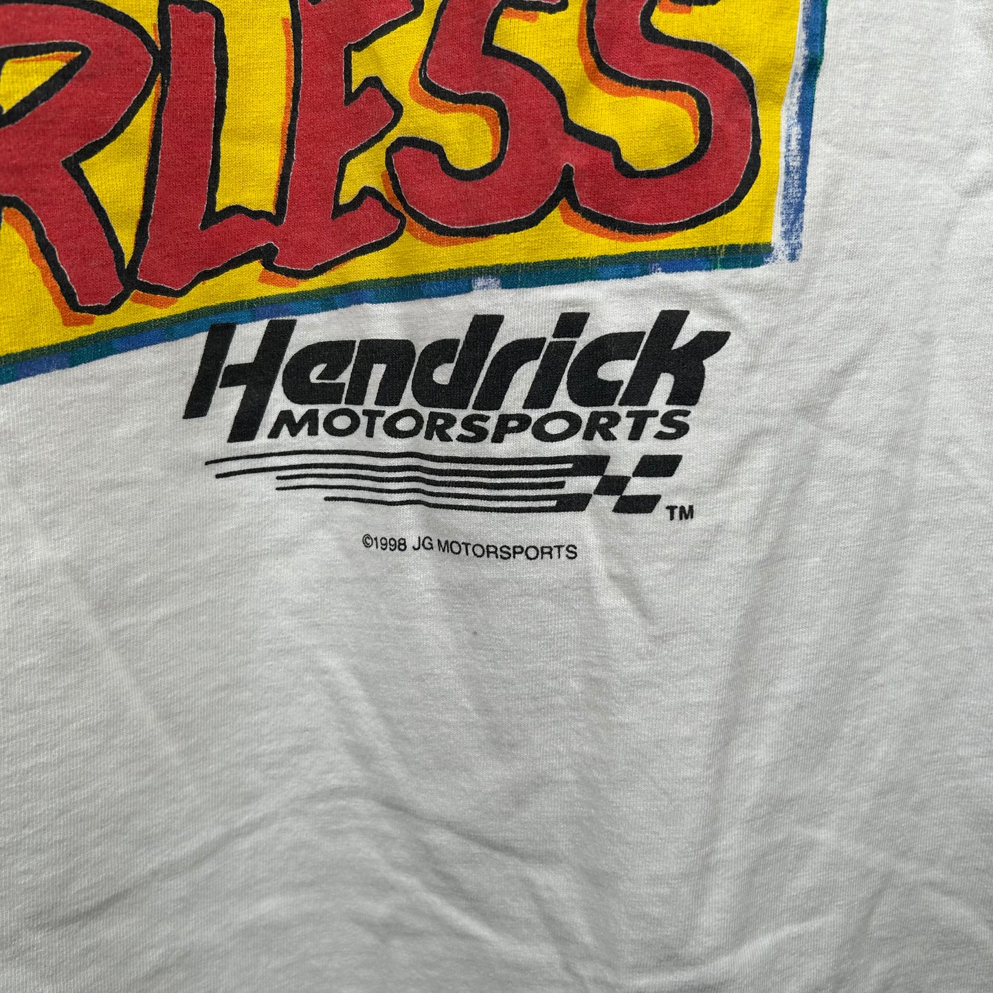 Vintage 1998 Jeff Gordon 'Fearless' NASCAR Graphic Tee (XL)
