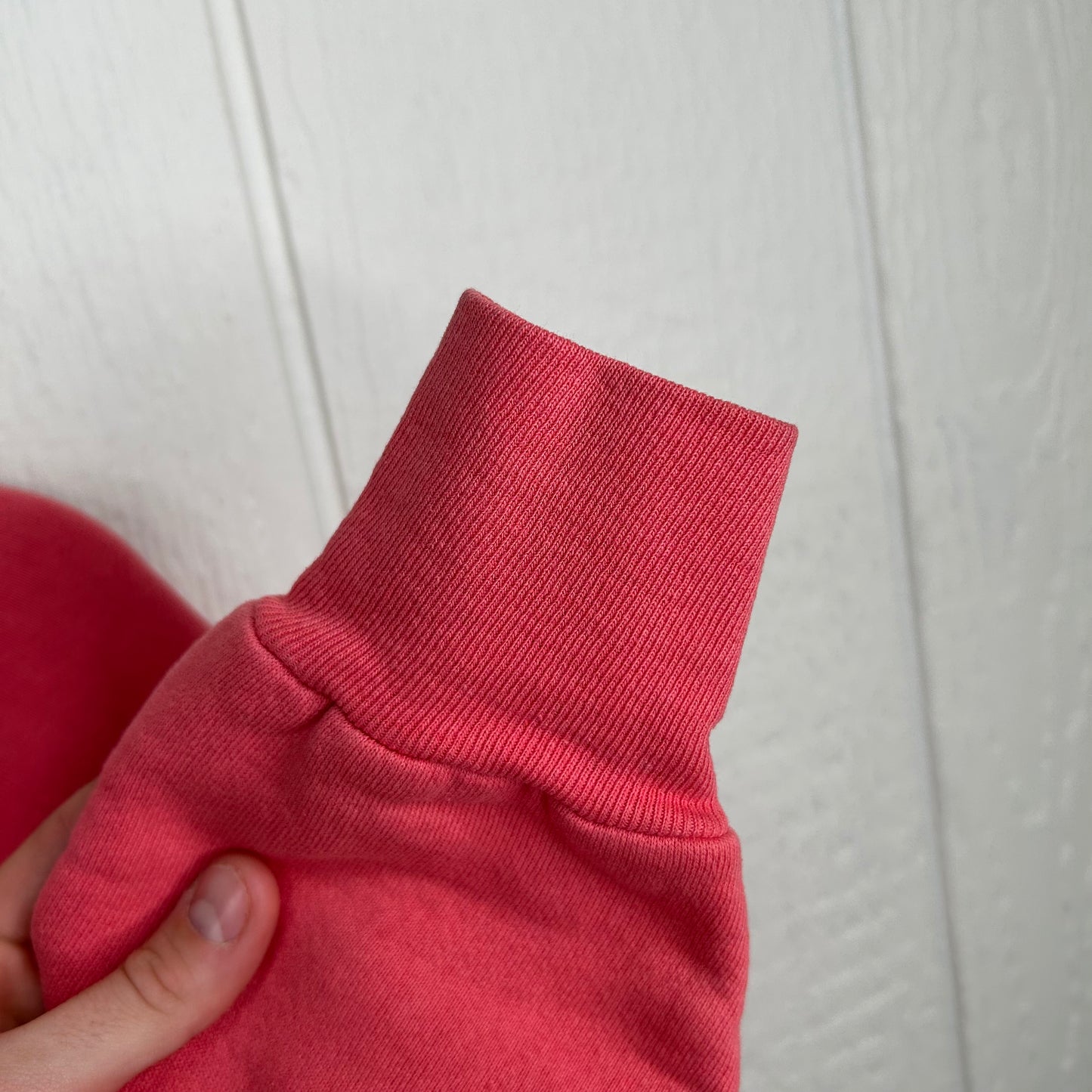 Vintage 90's Bubblegum Pink West Virginia University Seal Crewneck (L)