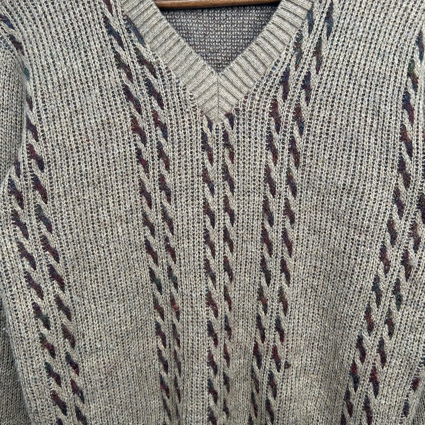 Vintage 90's London Fog Neutral Wool Sweater (M)