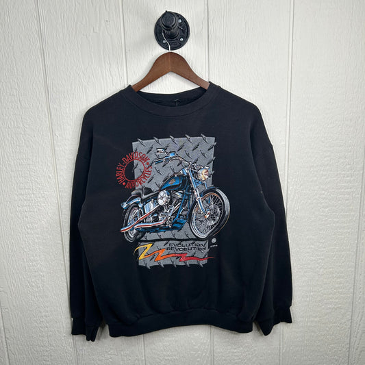 Vintage 1995 Harley Davidson Motorcycles Graphic Crewneck (M)