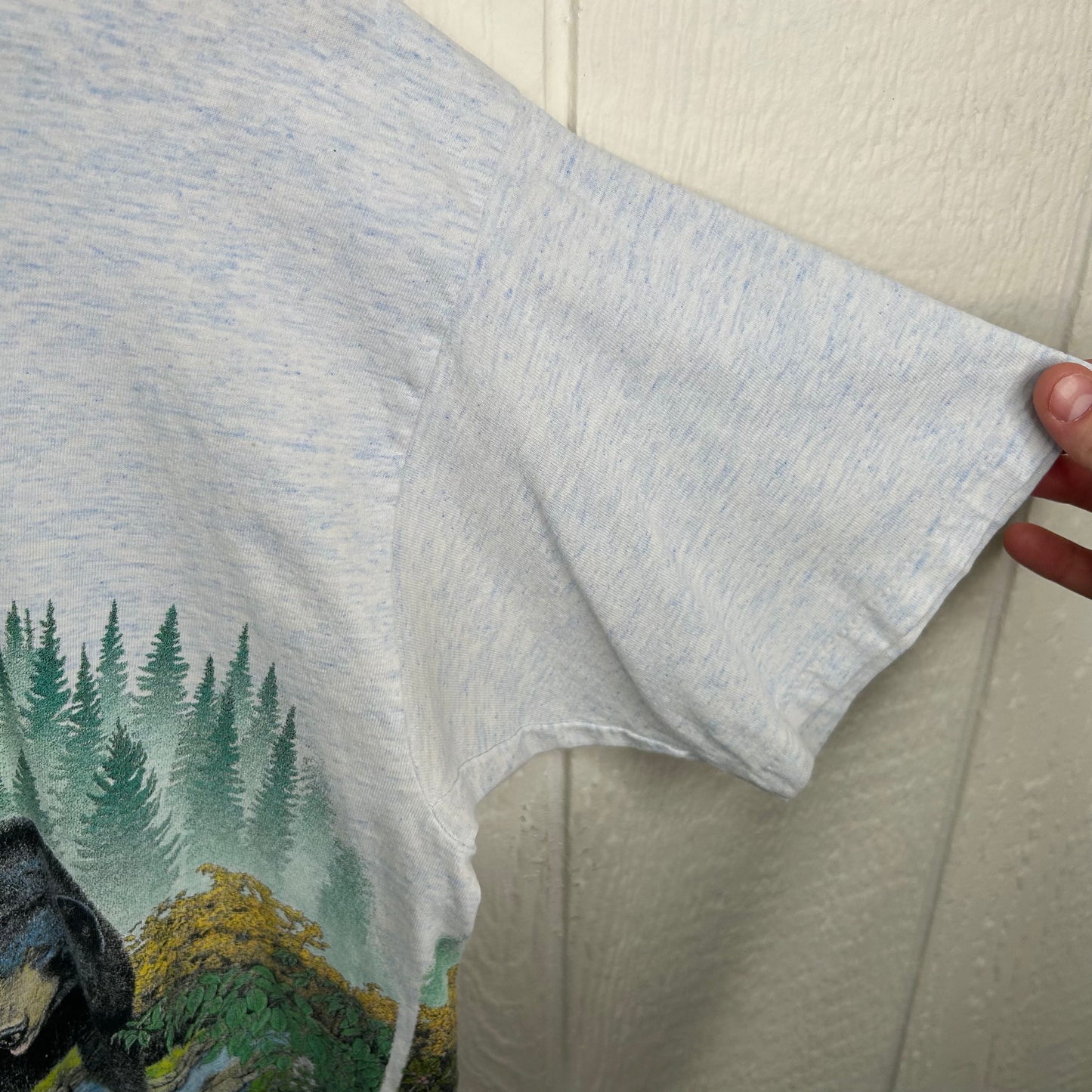 Vintage 90's West Virginia State Animals Nature All Over Print Tee (L)