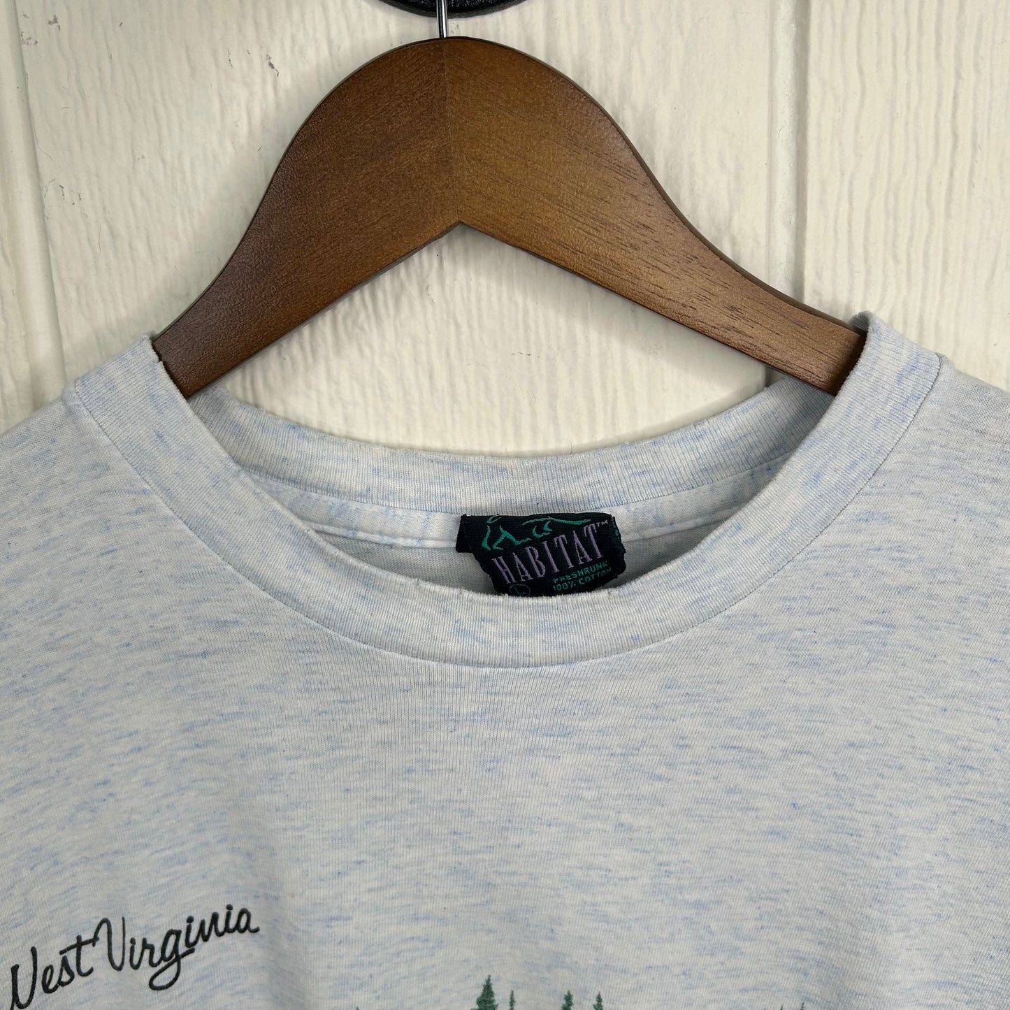 Vintage 90's West Virginia State Animals Nature All Over Print Tee (L)