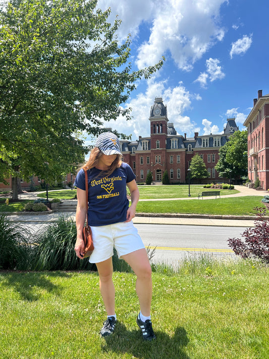 y2k WVU Football Graphic Tee (XS)