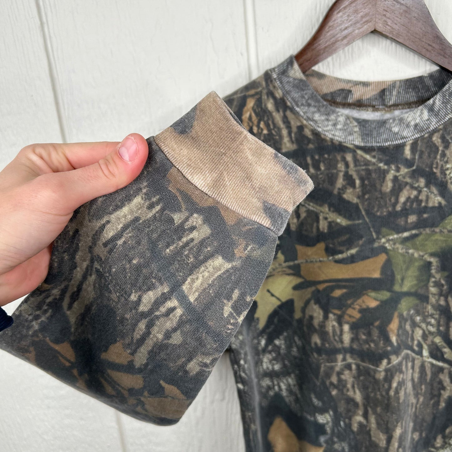 Vintage Mossy Oak Camo Crewneck (S)