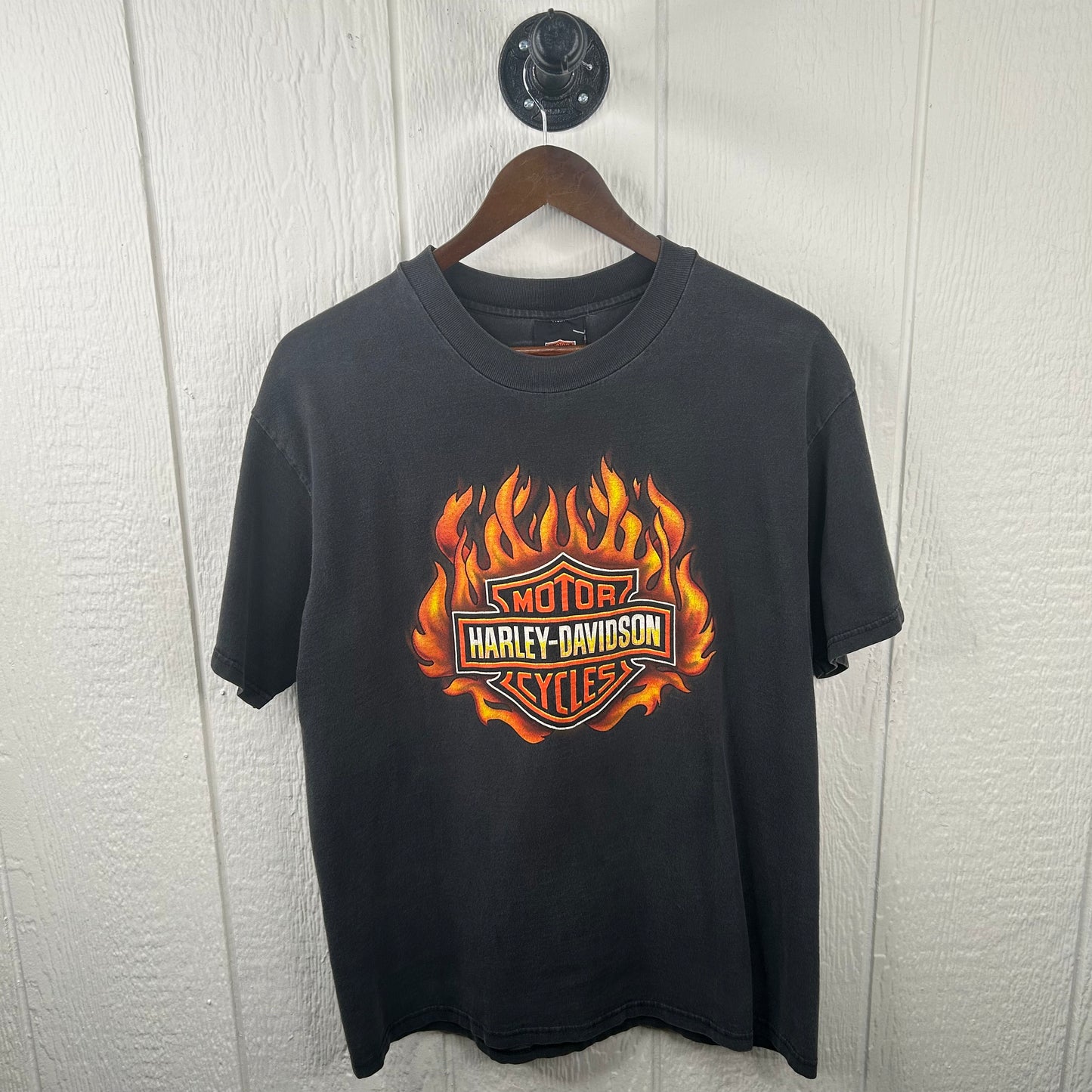 Vintage 90's Harley Davidson Fire Ball Fairmont WV Tee (L)