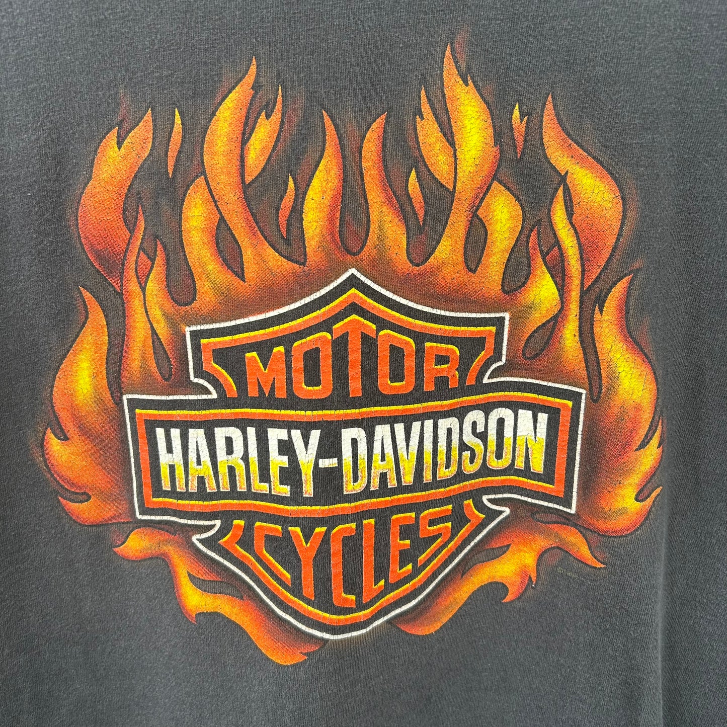 Vintage 90's Harley Davidson Fire Ball Fairmont WV Tee (L)