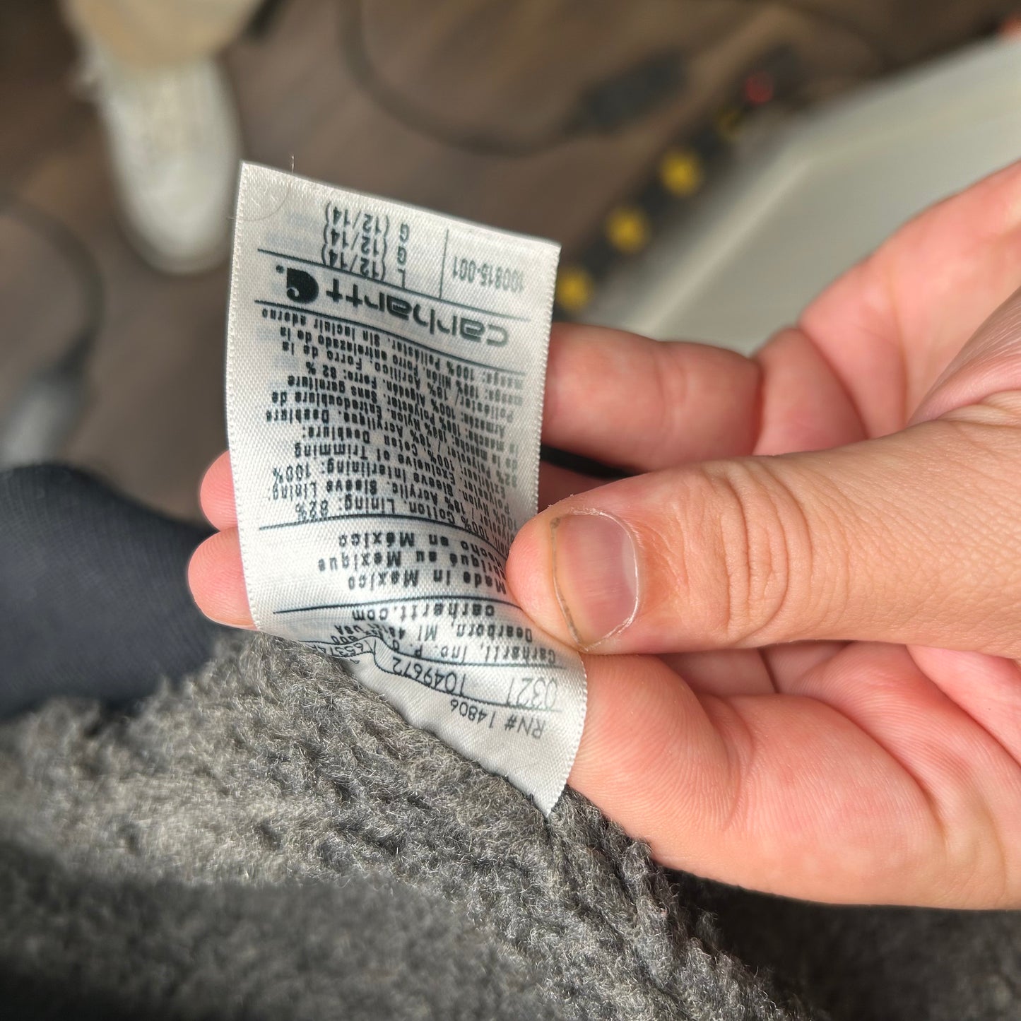 Y2K Sherpa Lined Black Carhartt Jacket (M)