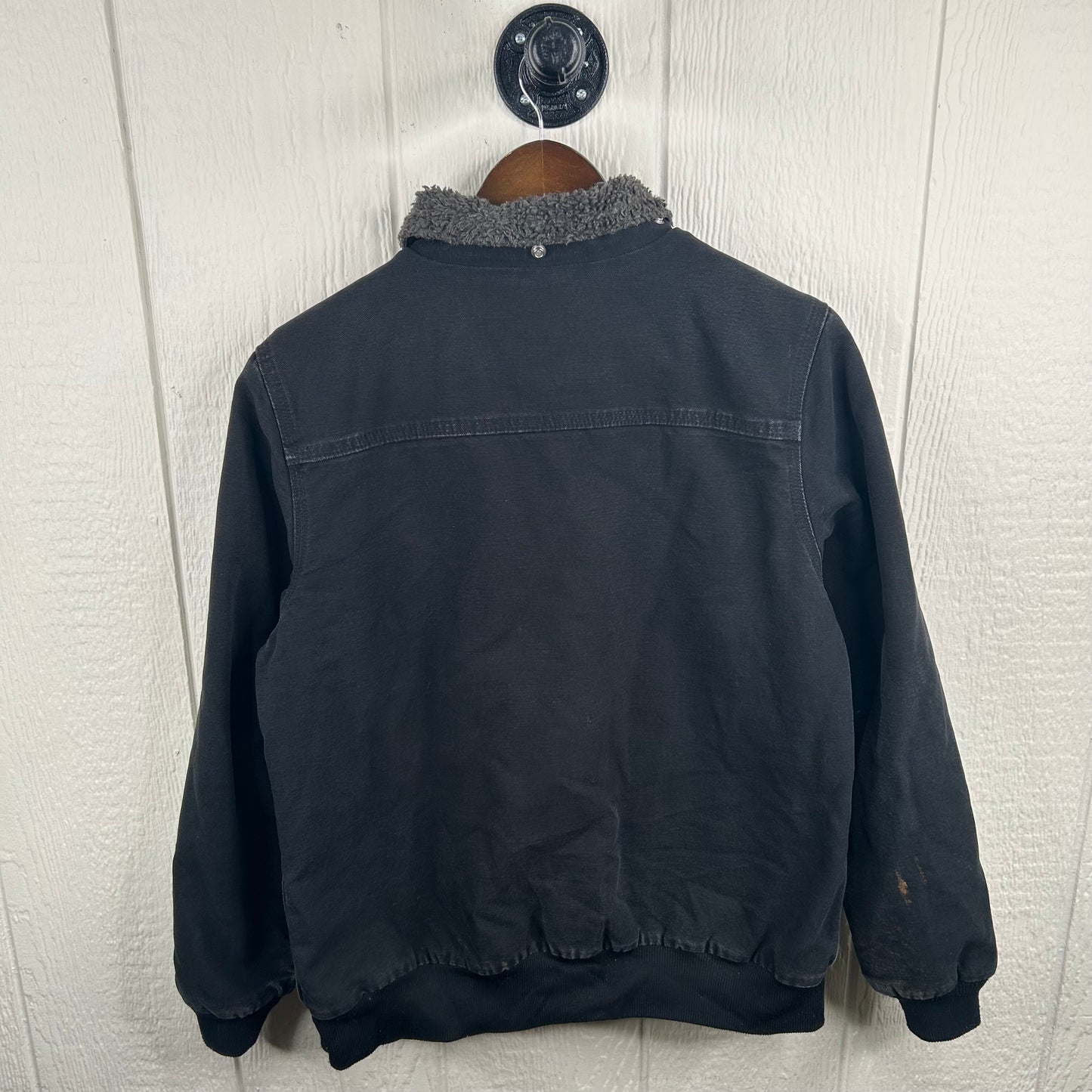 Y2K Sherpa Lined Black Carhartt Jacket (M)