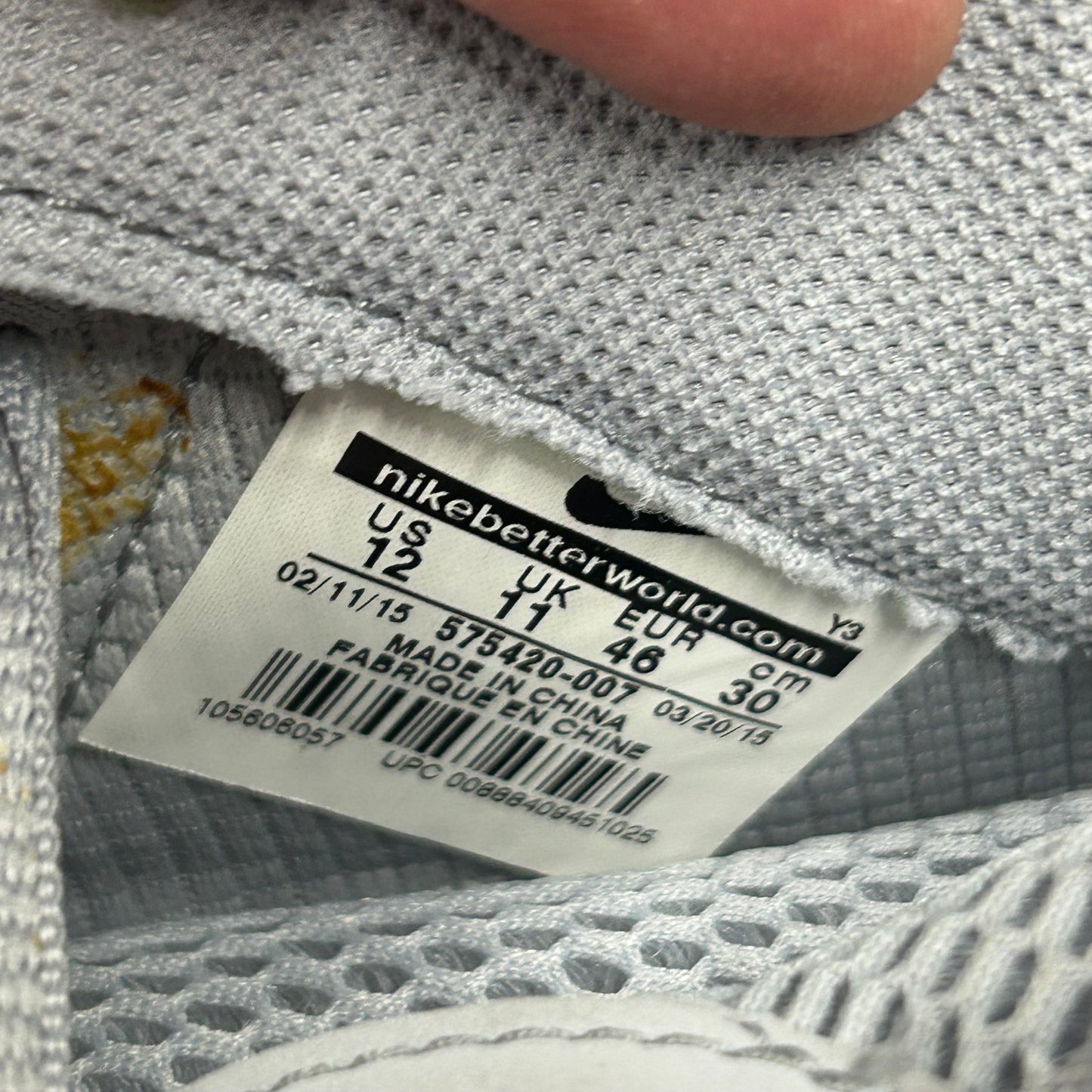 Nike Foamposite Wolf Grey - 12 Men's