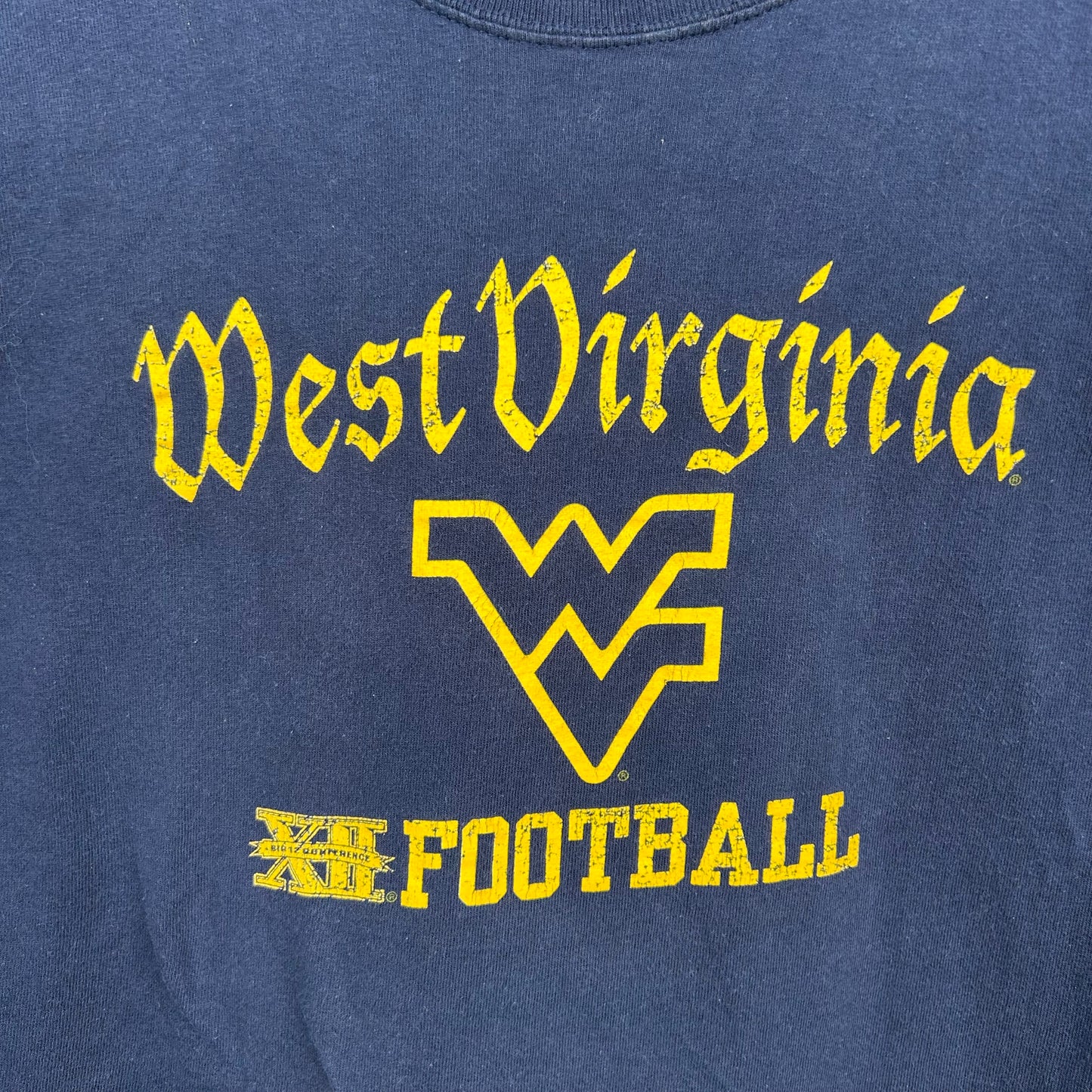 y2k WVU Football Graphic Tee (XS)