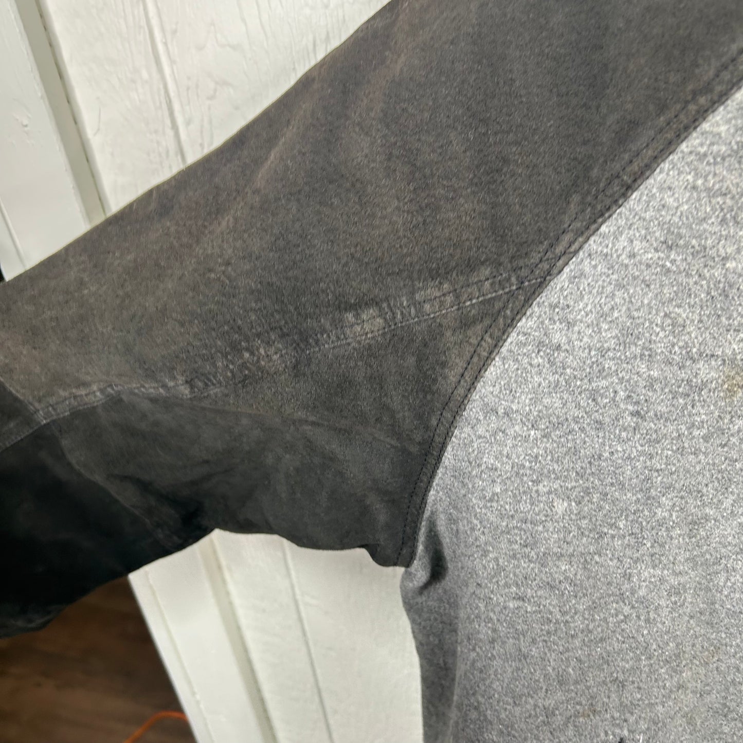 Y2K Pittsburgh Steelers NFL Zip-Up Wool Bomber Jacket (XL)