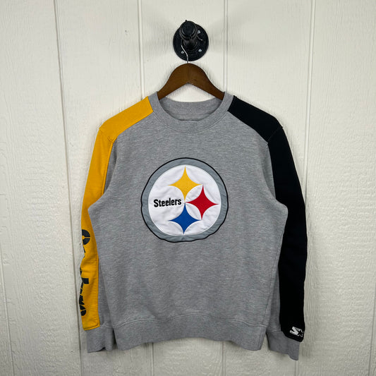 Y2K Pittsburgh Steelers Starter Sleeve-Hit Crewneck (S)