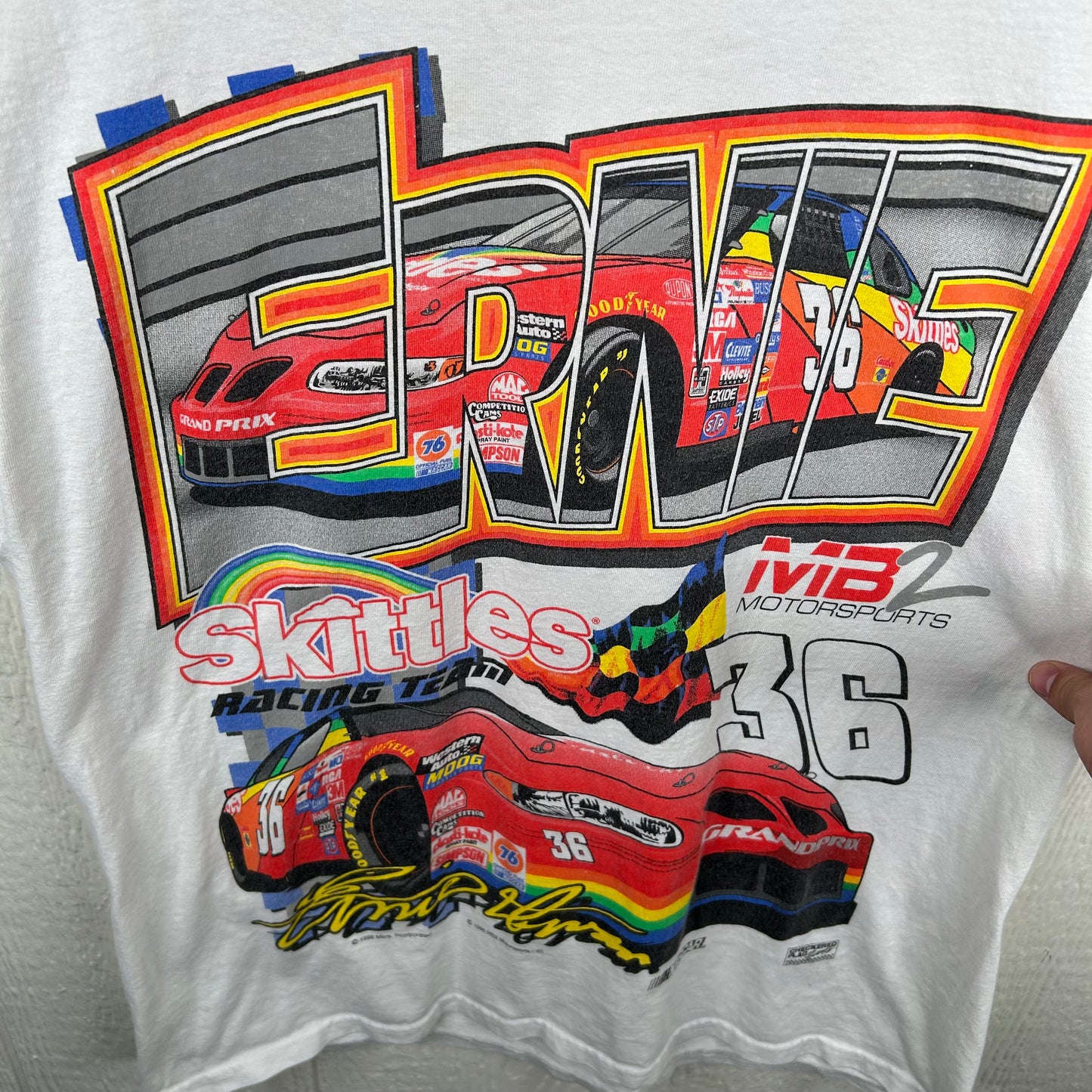 Vintage 1998 NASCAR Skittles Racing Team Tee (L)