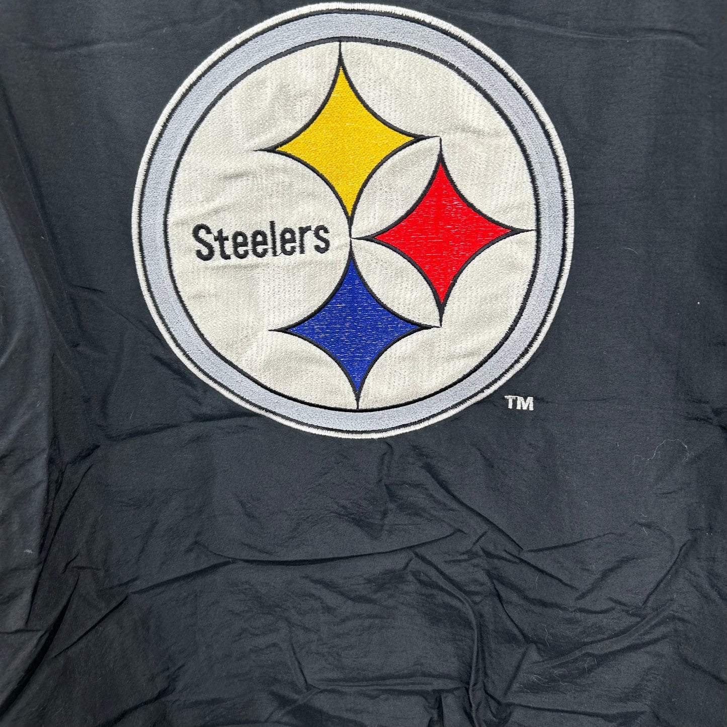 Vintage 90's Pittsburgh Steelers NFL Game Day Quarter-Zip Puffer Jacket (L)