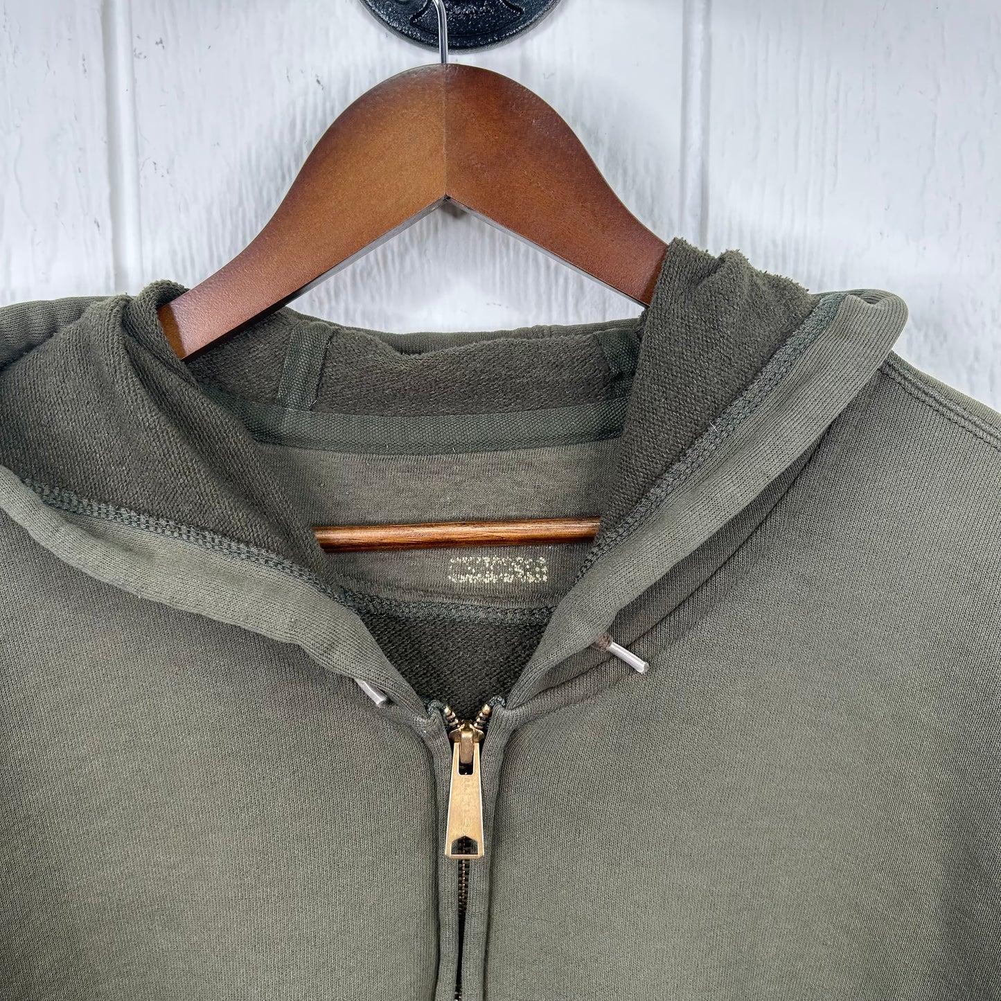 Y2K Forest Green Full-Zip Carhartt Hooded Jacket (XL)