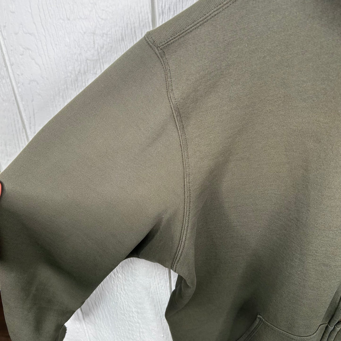 Y2K Forest Green Full-Zip Carhartt Hooded Jacket (XL)