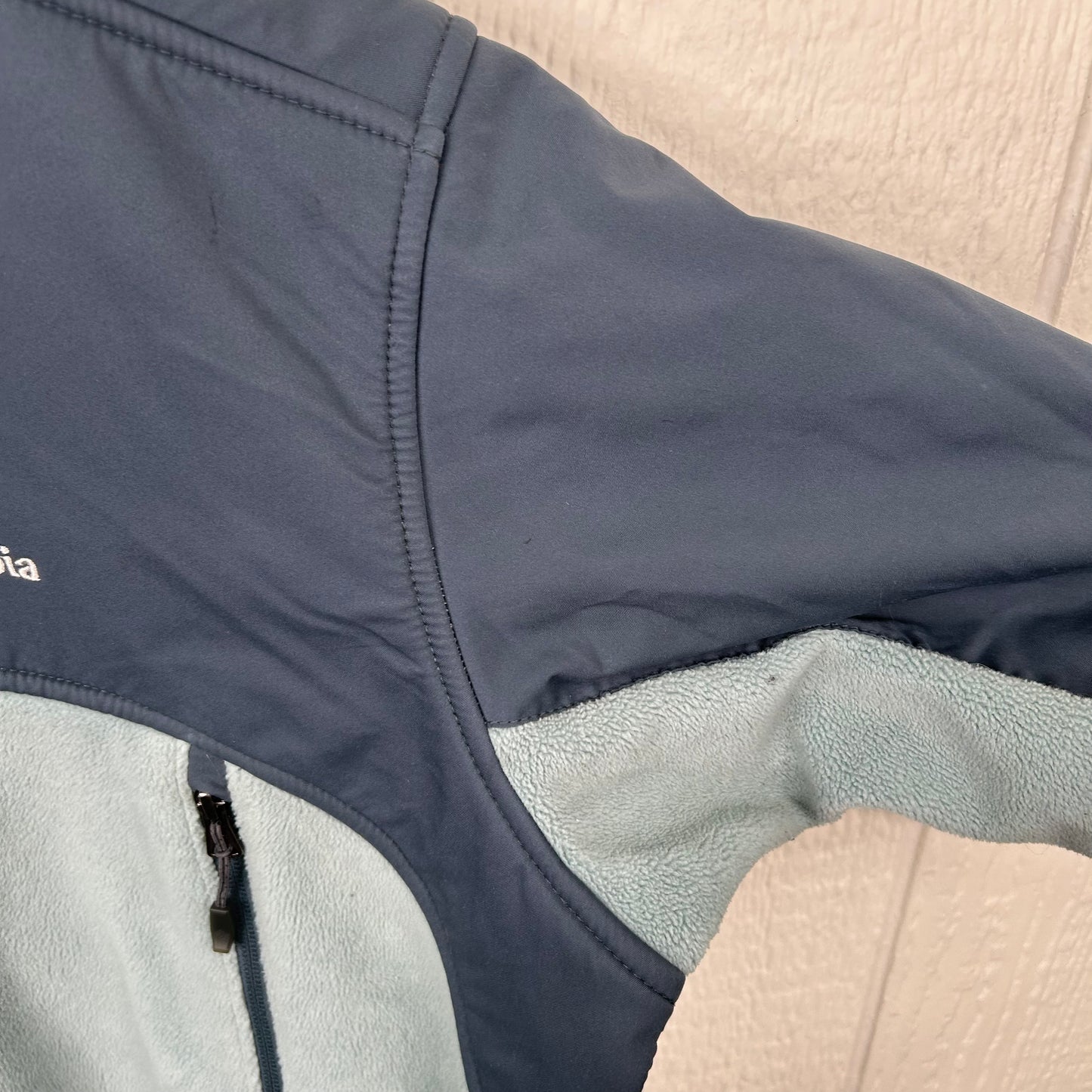 Y2K Navy & Blue Columbia Therm Lined Zip-Up Jacket (XXL)