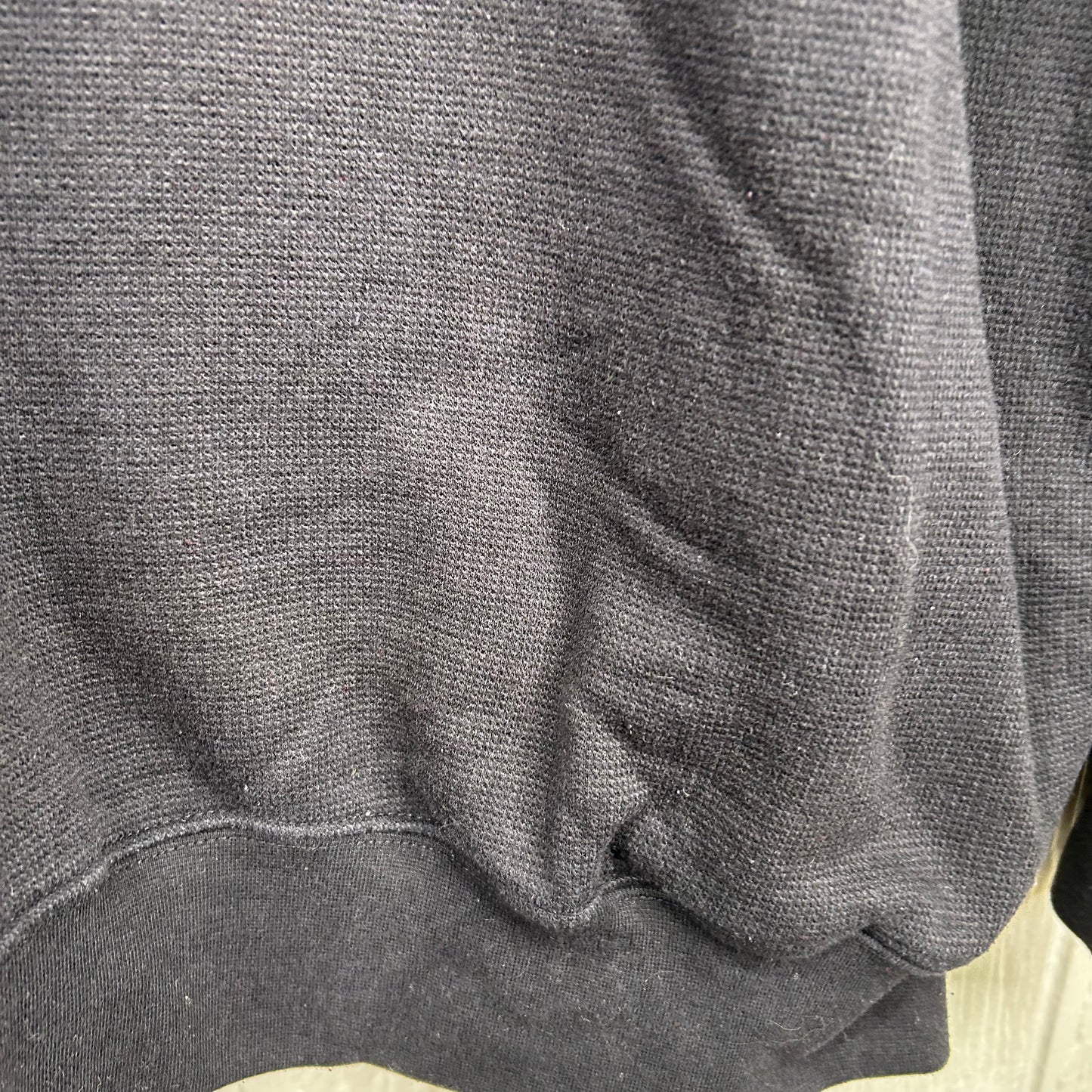 Vintage 90's Lee Black Quarter-Zip Crewneck (XL)