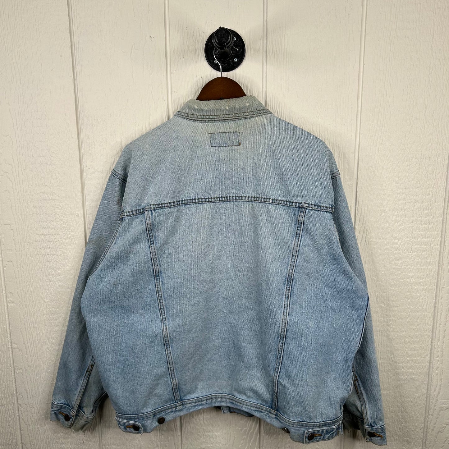 Vintage 90's Wrangler Faded Button-Up Denim Jacket (XL)