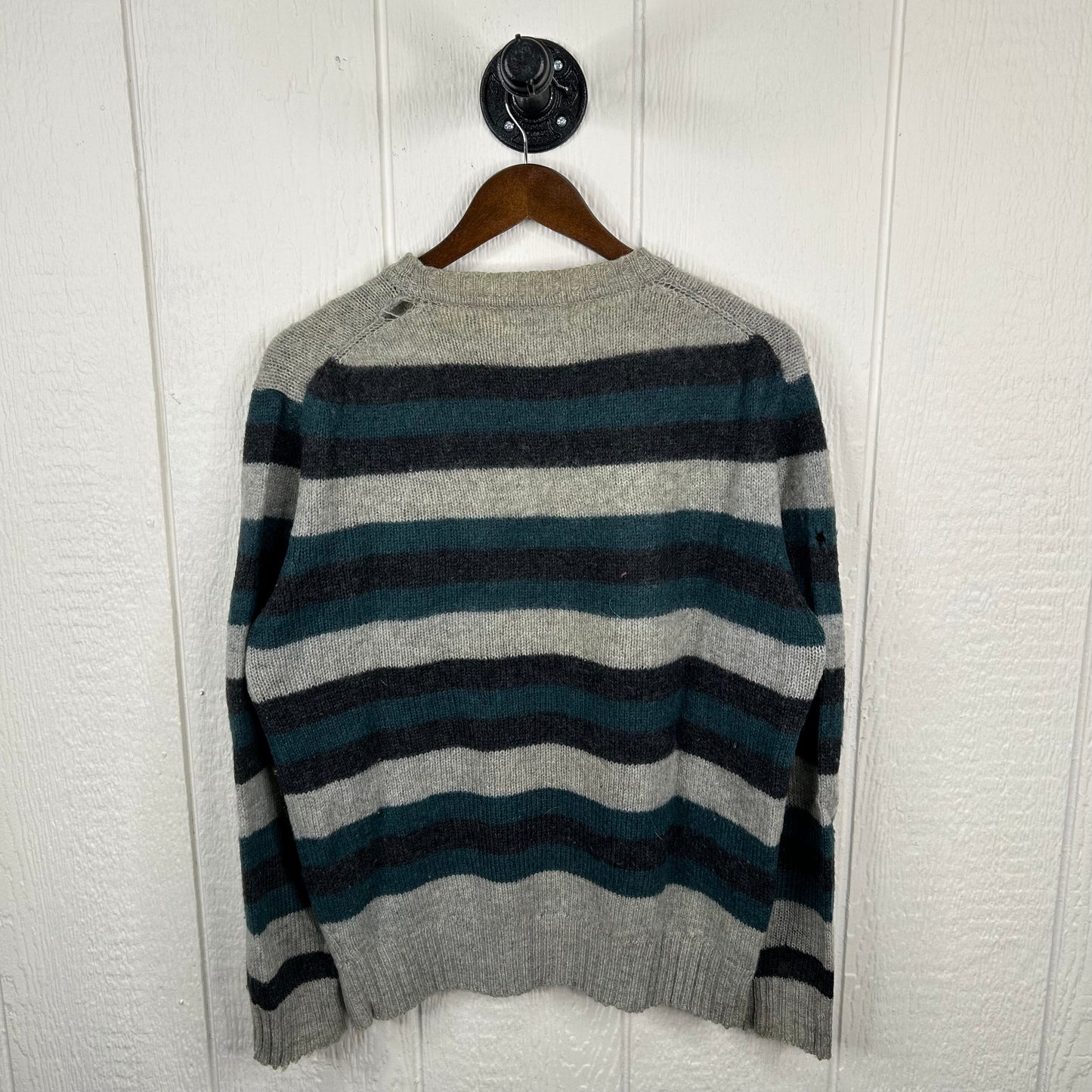 Vintage 90's Striped Wool Sweater (L)
