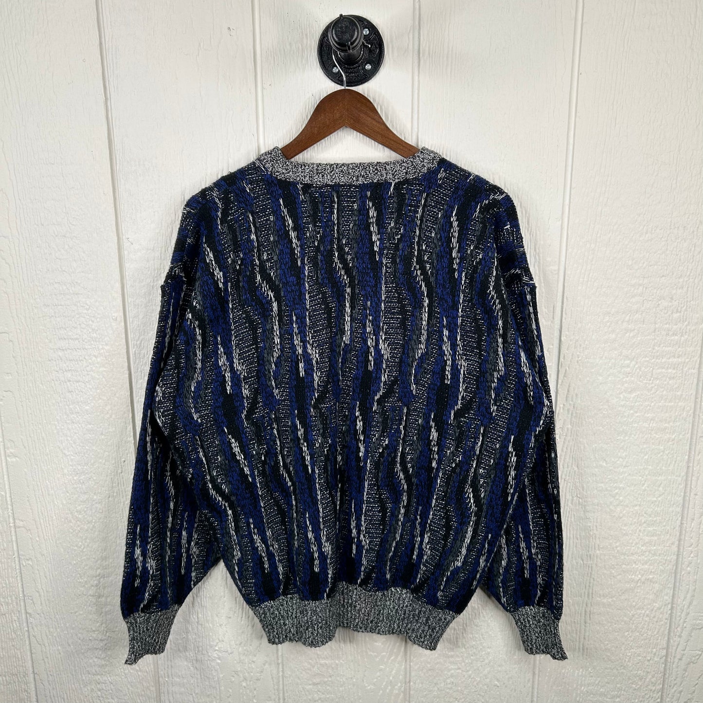 Vintage 90's Navy & Black Coogi Style Sweater (XL)
