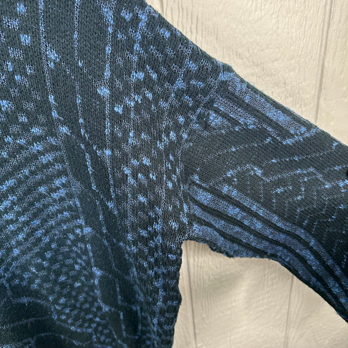 Vintage 90's Navy & Black Knit Sweater (M)