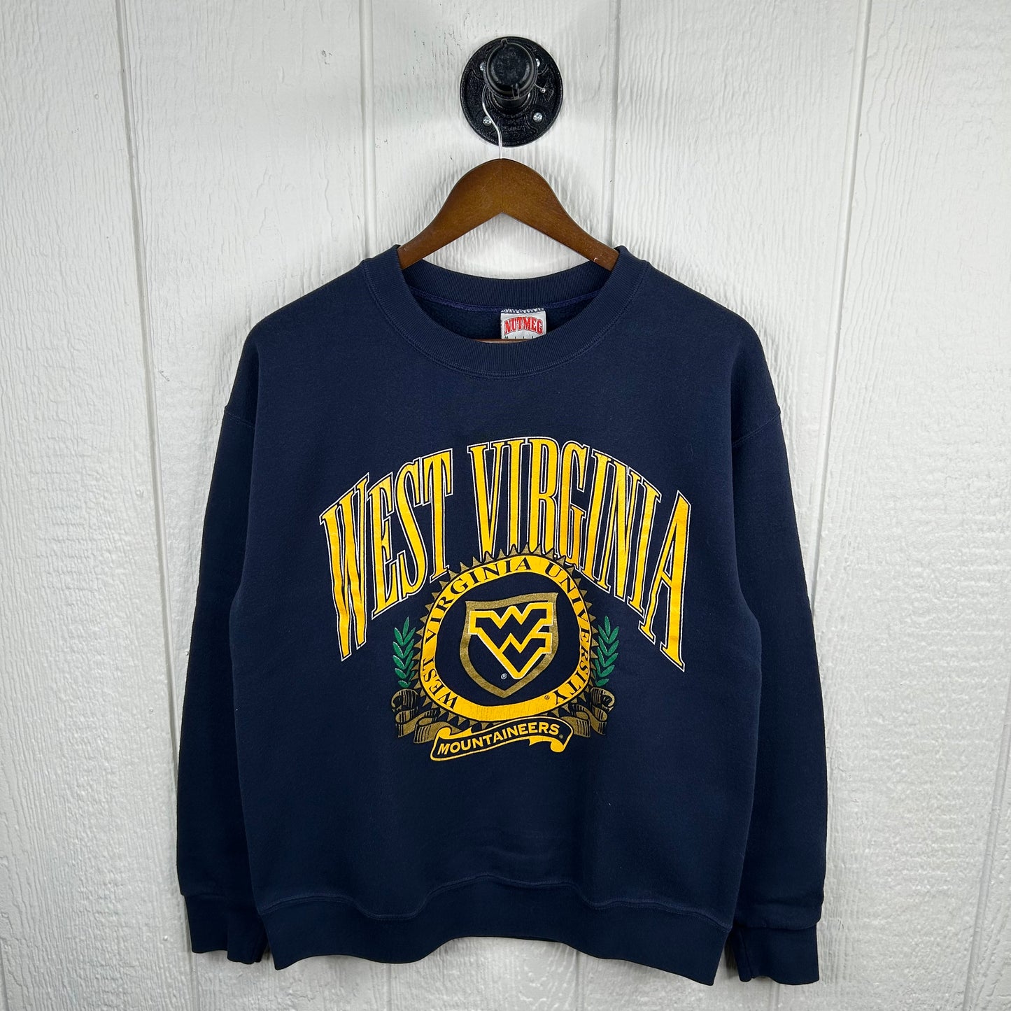 Vintage 90's West Virginia University Mountaineers Graphic Crewneck (M)