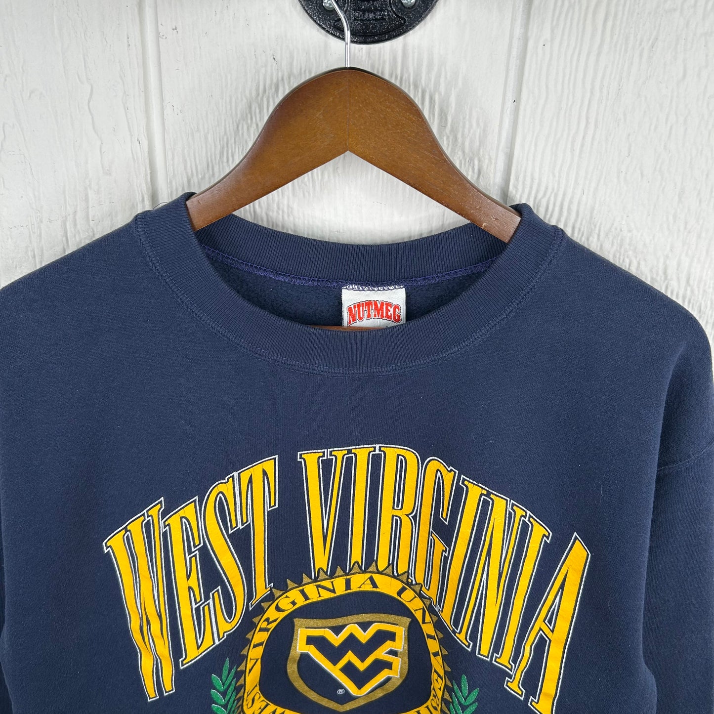Vintage 90's West Virginia University Mountaineers Graphic Crewneck (M)