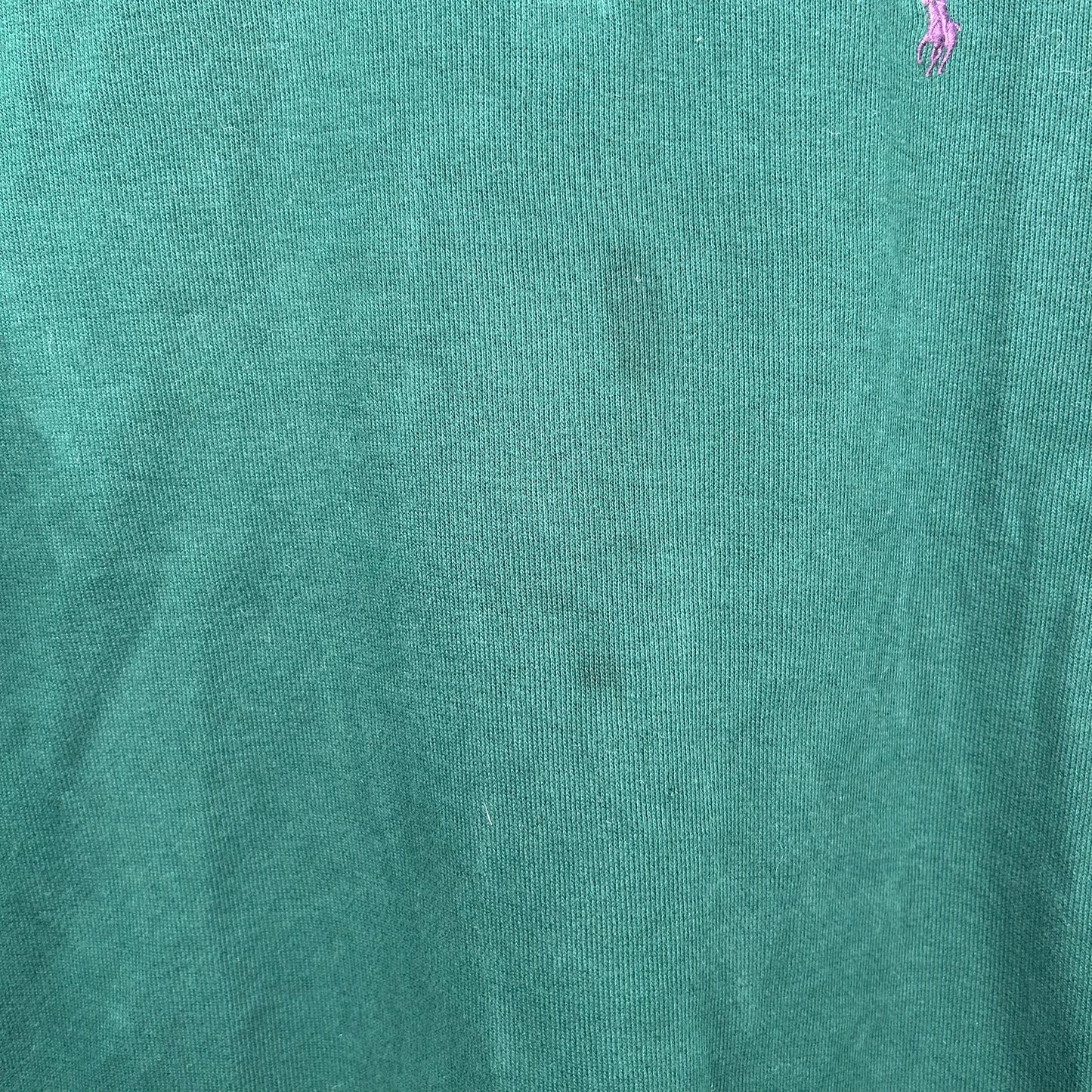 Vintage Polo Ralph Lauren Forest Green 1/4 Zip Sweatshirt (L)