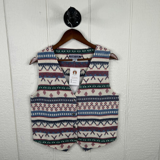 Vintage 90's Aztec Button-Up Sweater Vest (M)