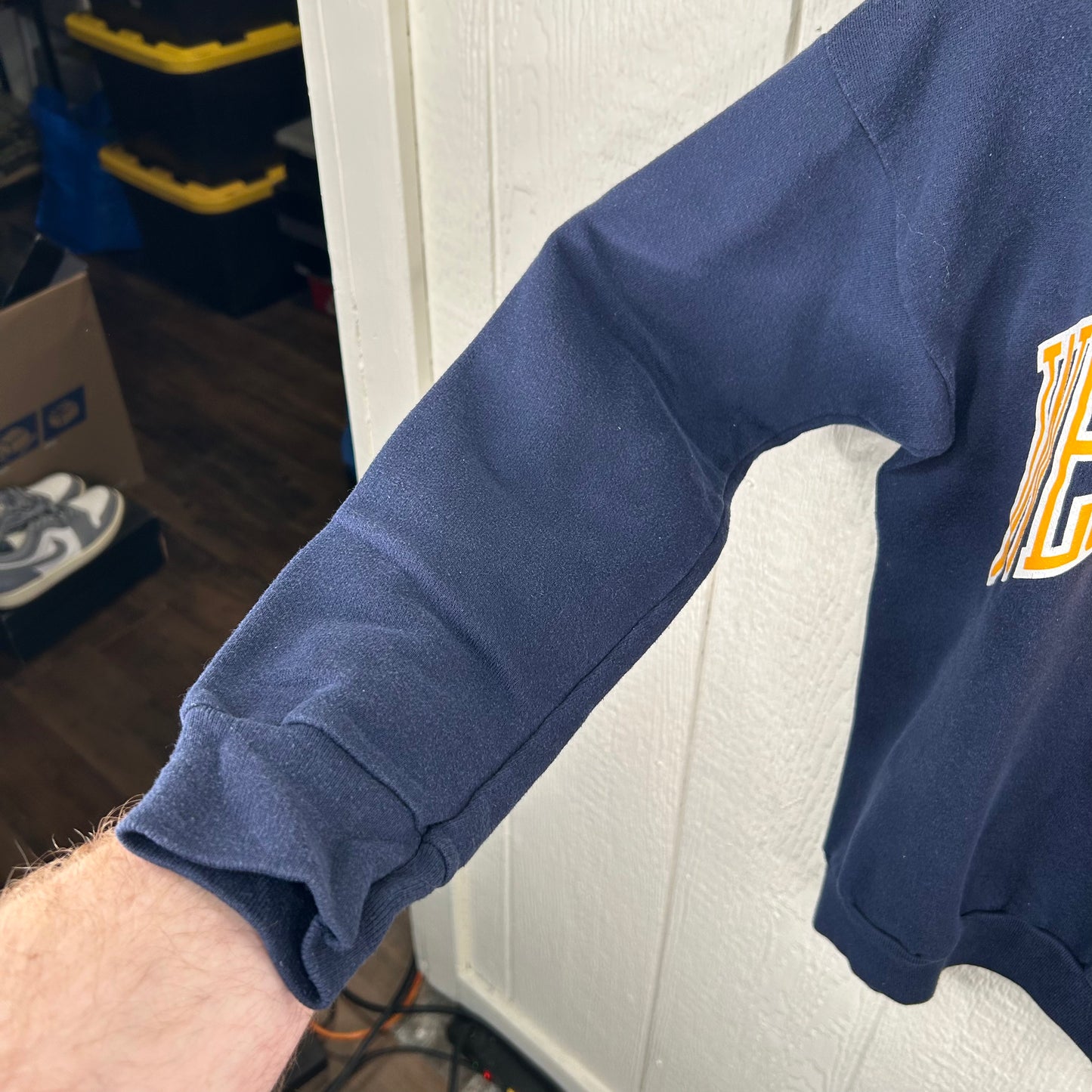 Vintage 90's Flying West Virginia Graphic Crewneck (L)