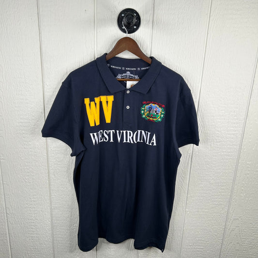 Vintage West Virginia University Embroidered Polo Shirt (XXL)