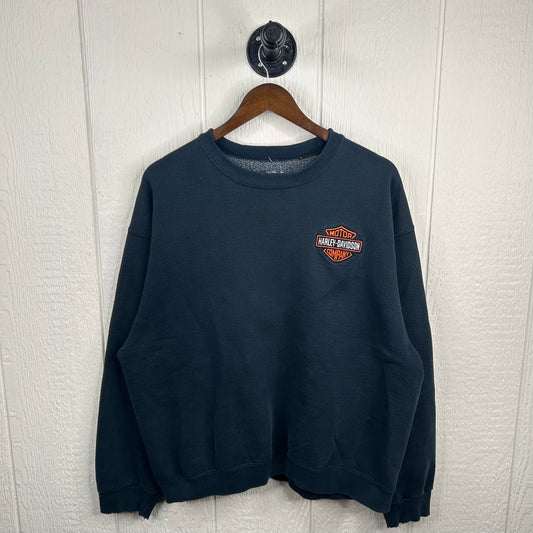 Vintage Harley Davidson Motorcycles Embroidered Crewneck (L)