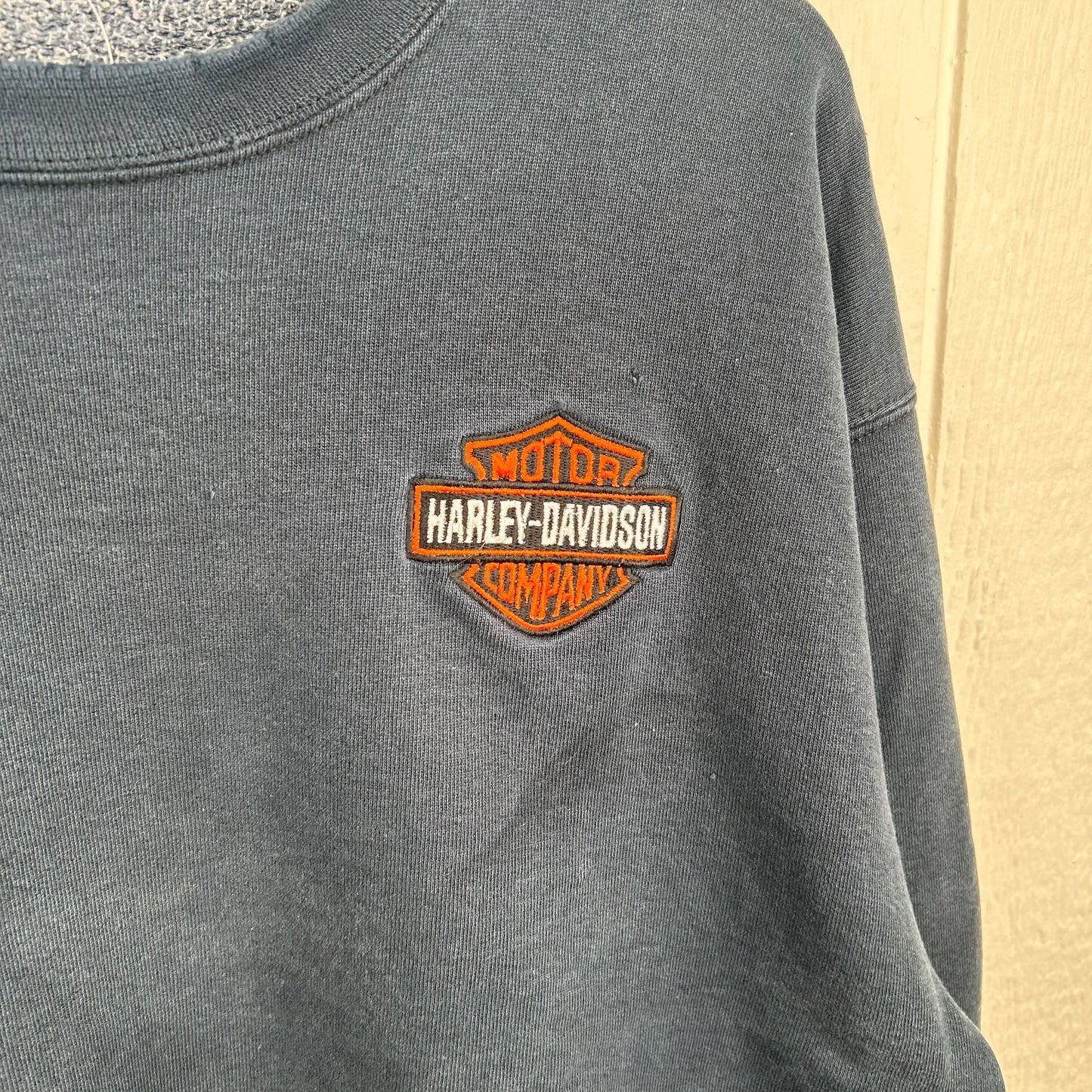 Vintage Harley Davidson Motorcycles Embroidered Crewneck (L)
