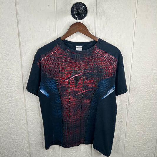 Y2K Spider Man All-Over-Print Graphic Tee (M)