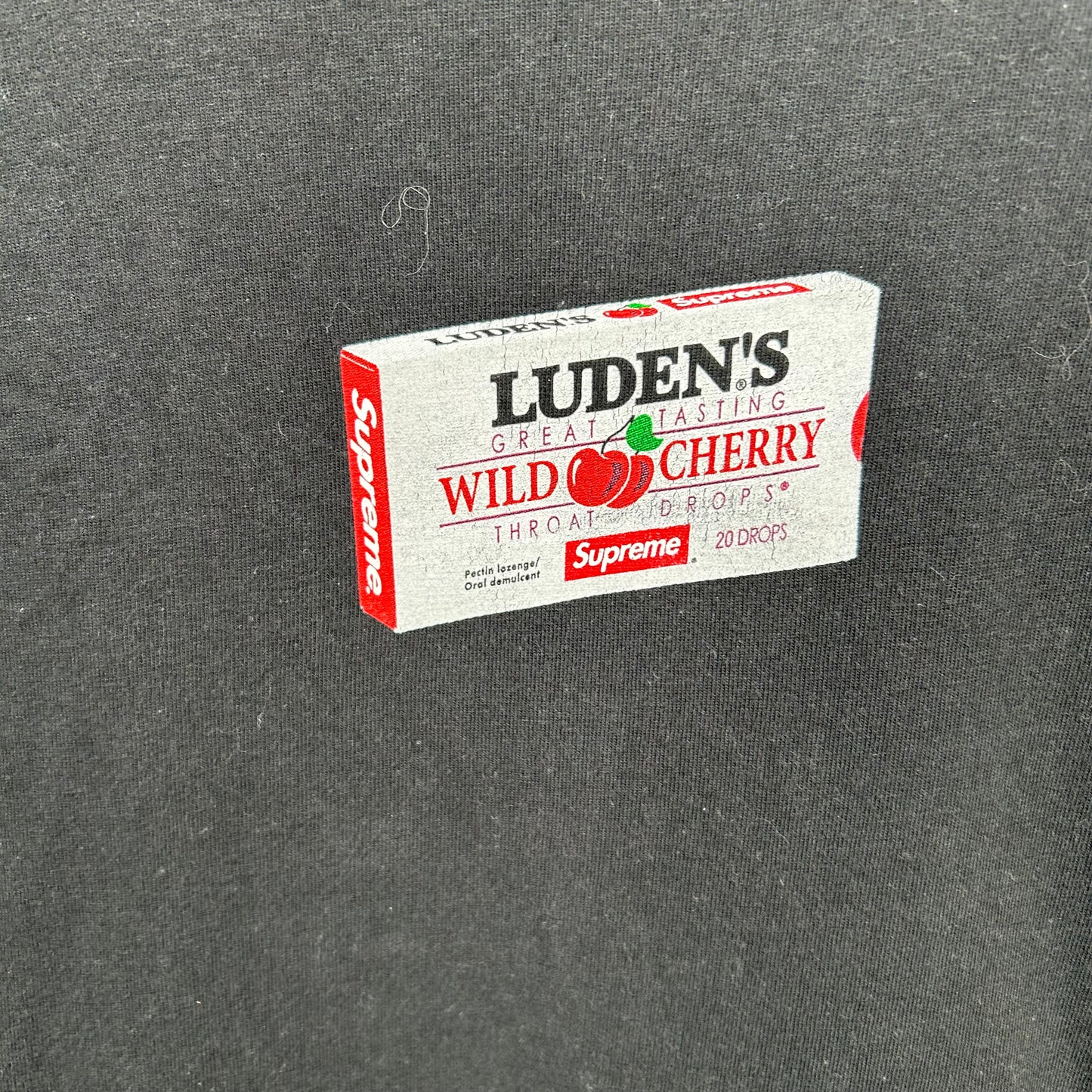 Supreme Luden's Wild Cherry Cough Drops Graphic Tee (M)