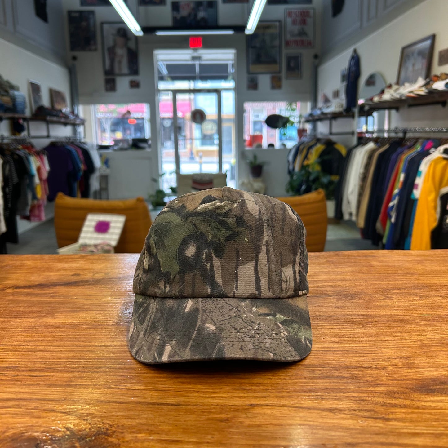 Vintage 90's Mossy Oak Snap Back Camo Hat (One Size)