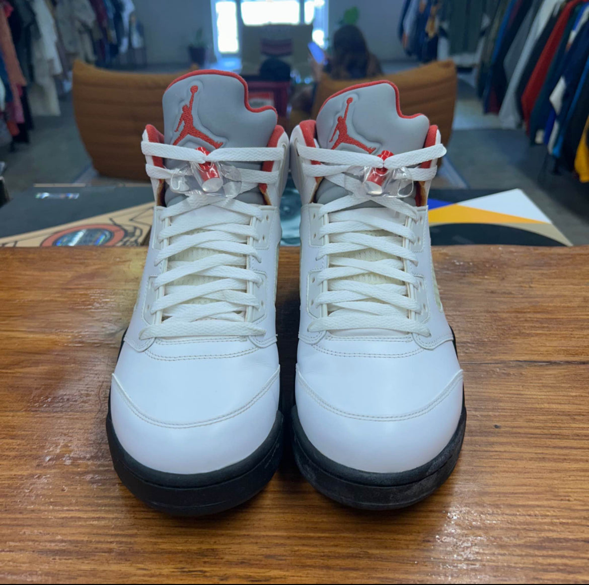 Size 10.5 - Jordan 5 Fire Red