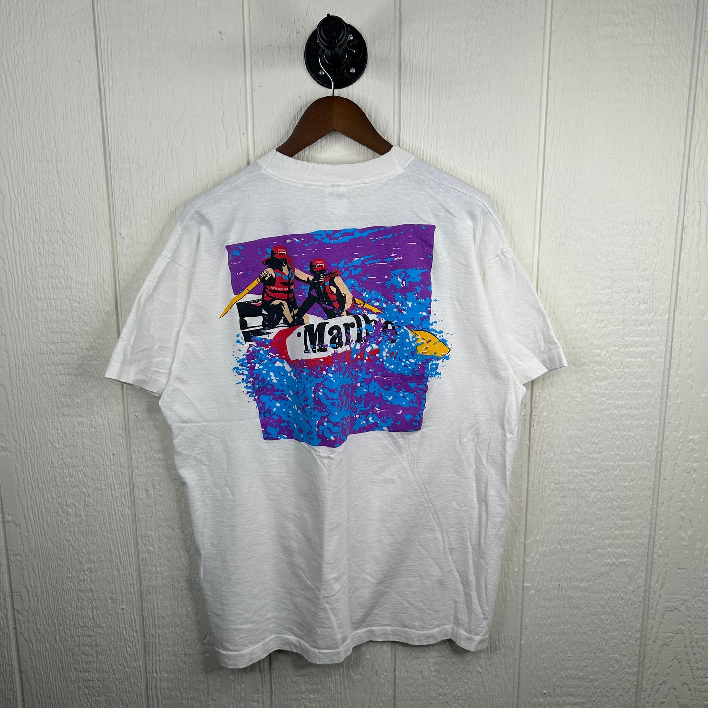Vintage 90's Marlboro White Water Rafting Graphic Tee (XL)