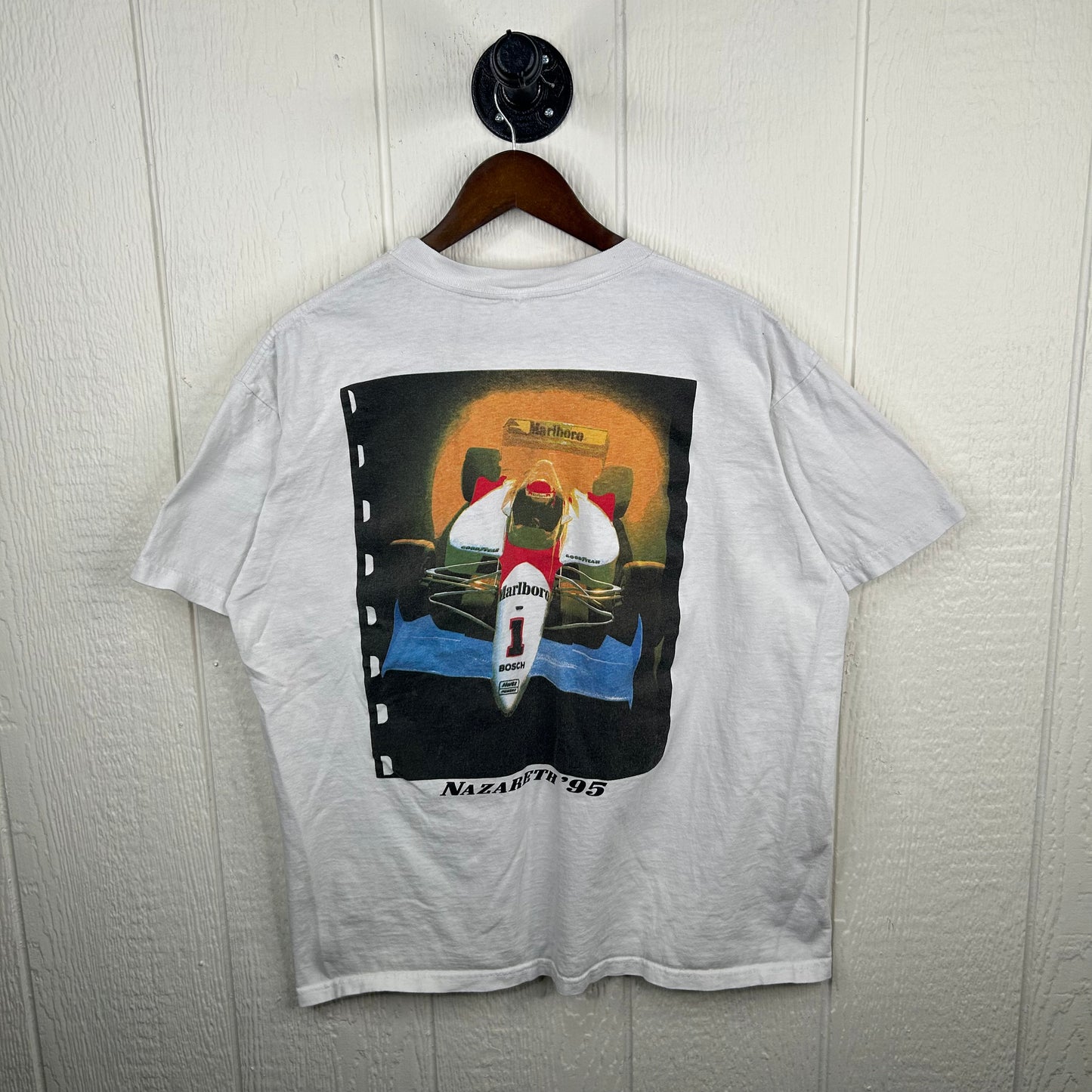 Vintage 90's Marlboro Team Penske Graphic Tee (L)