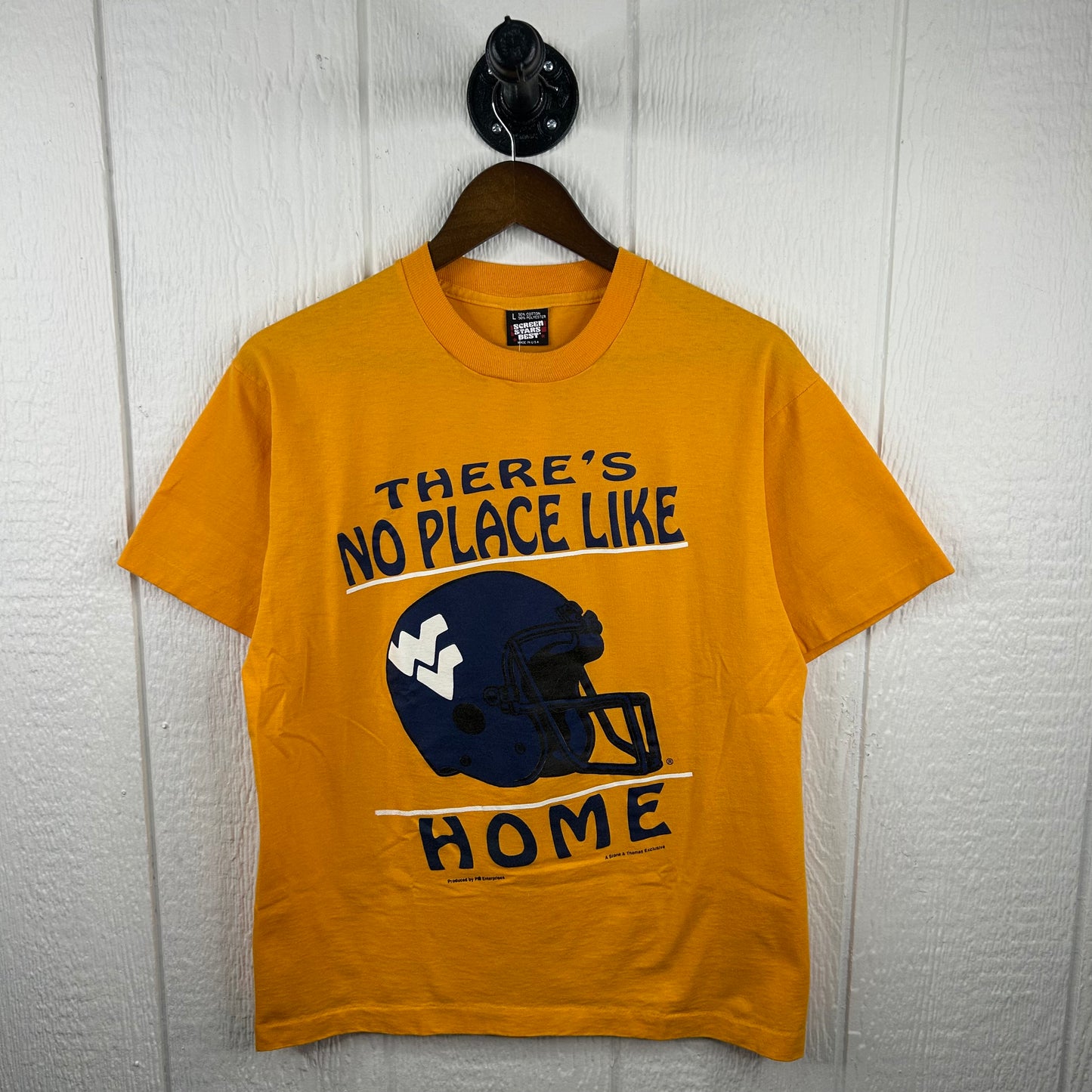 Vintage 90's "There's No Place Like Home" WVU Football Tee (L)