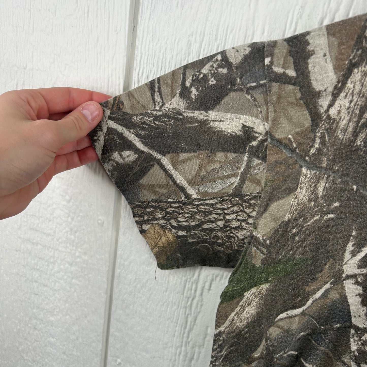 Y2K WVU x Realtree Camo Baby Tee (S)