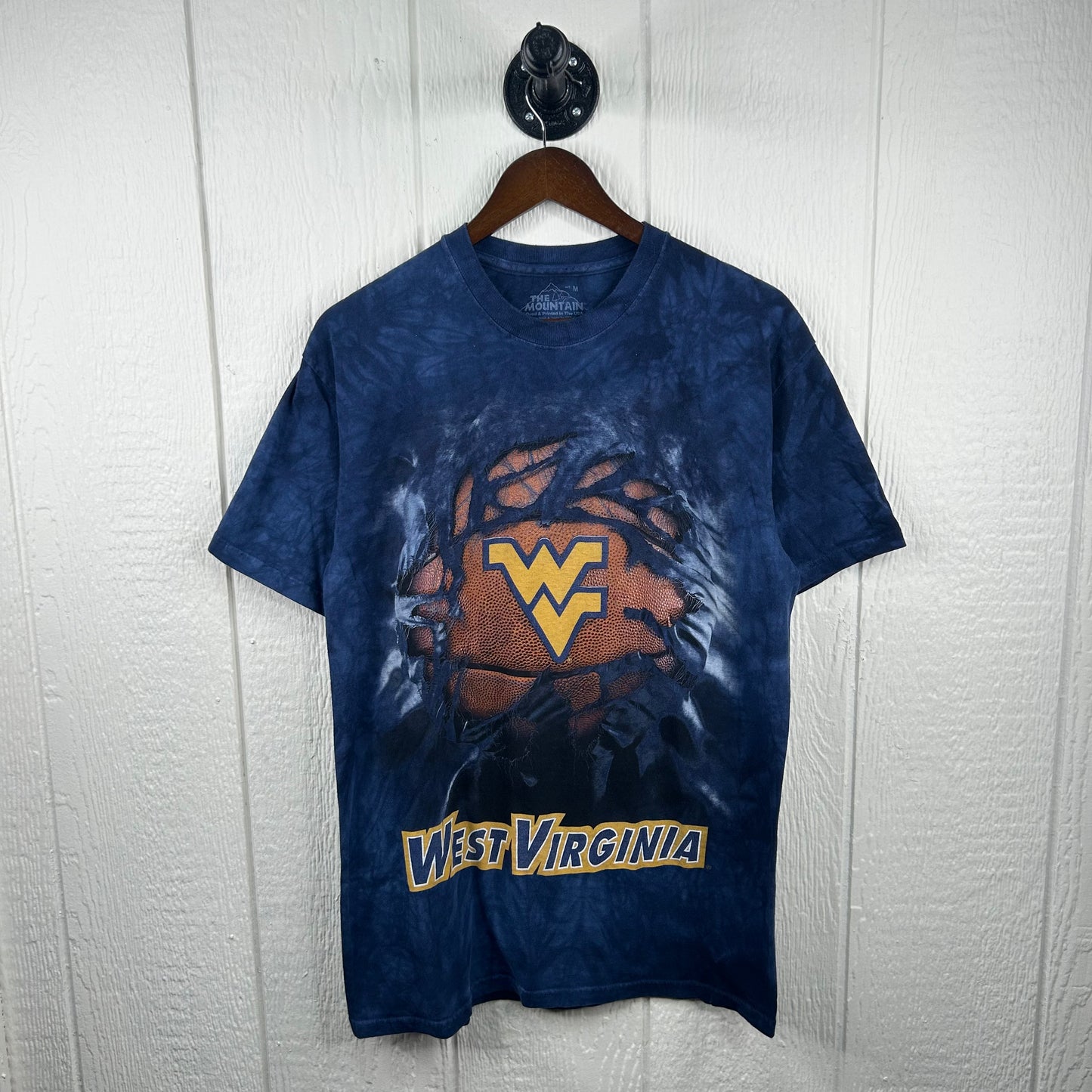 Y2K WVU Basketball All Over Print Tee (M)