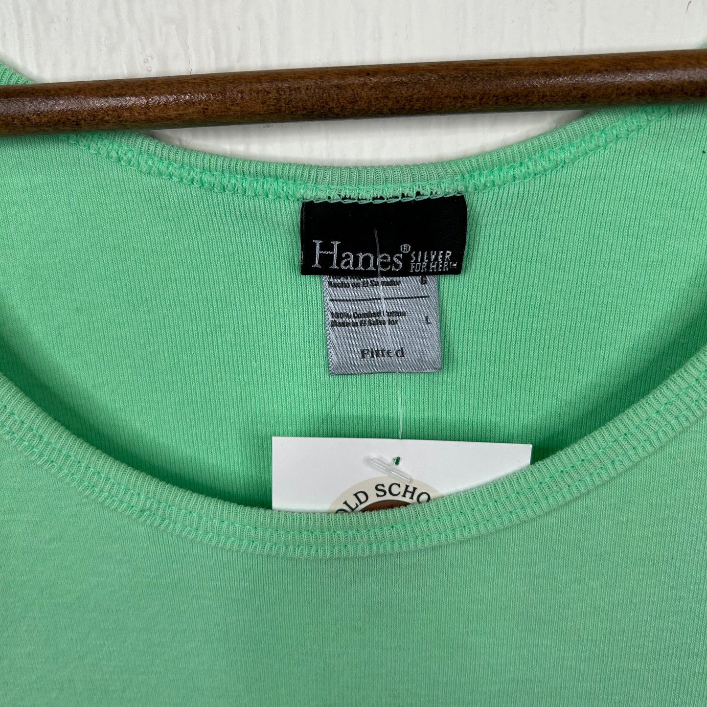 Vintage Y2K Mint Green Cotton Tank Top (L)