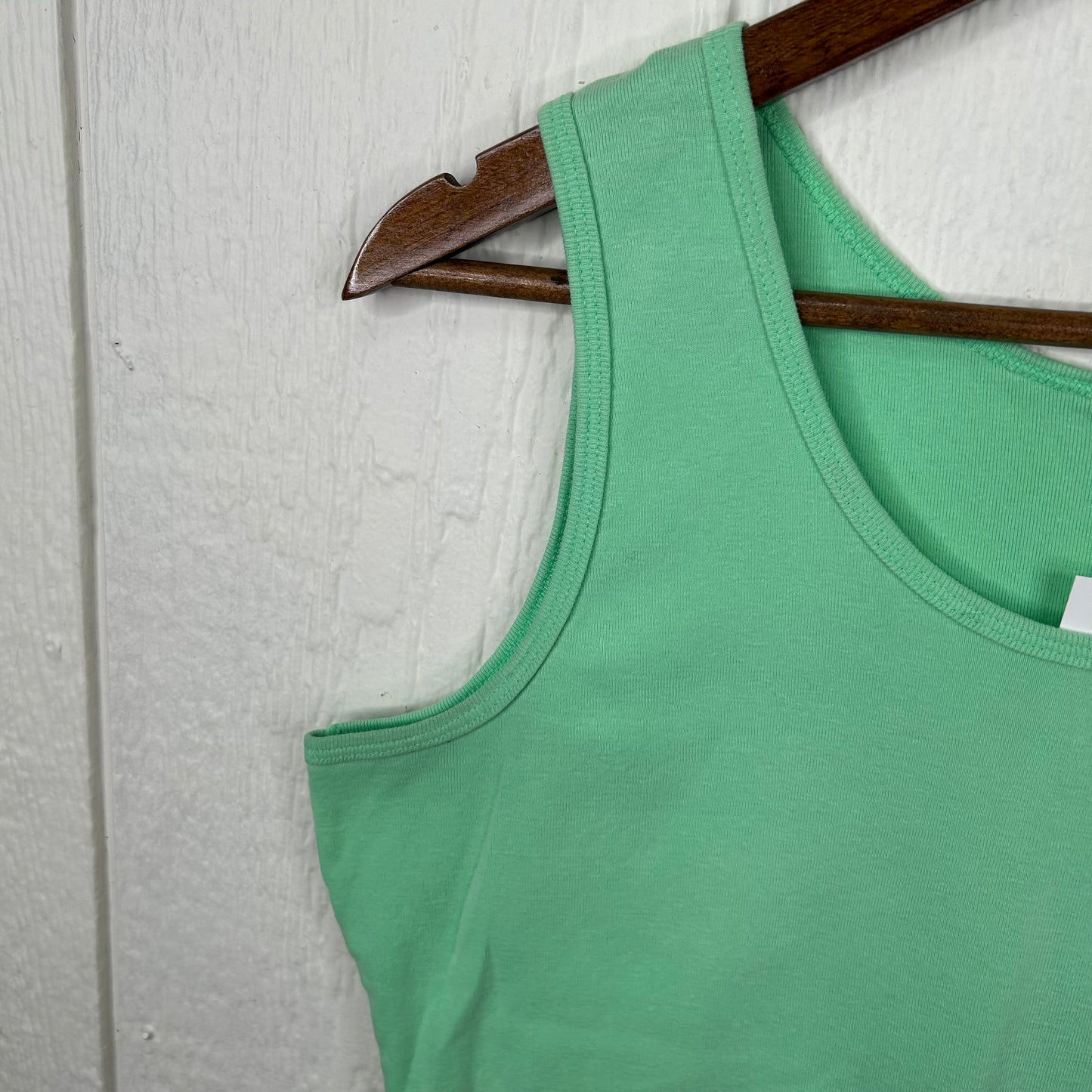 Vintage Y2K Mint Green Cotton Tank Top (L)