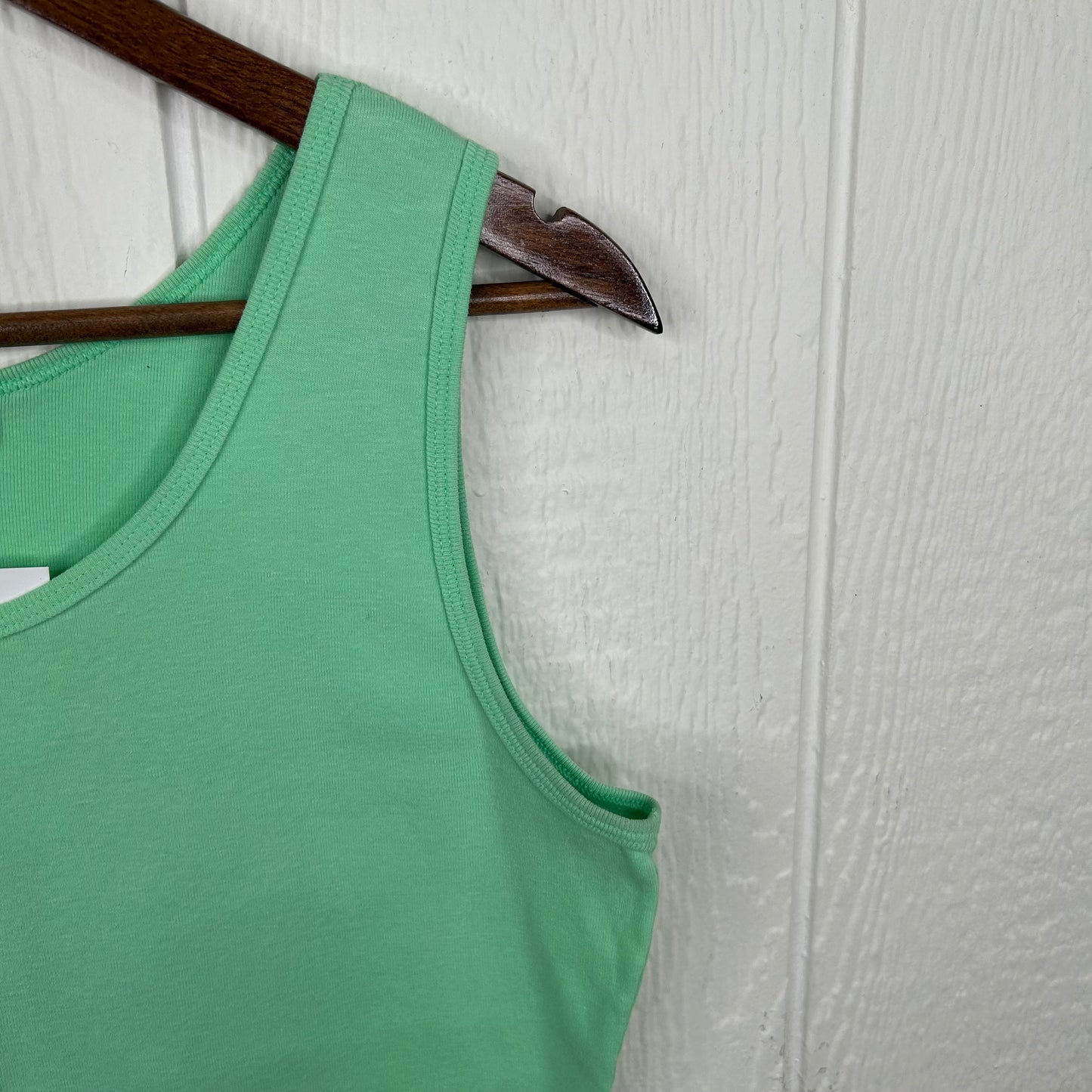 Vintage Y2K Mint Green Cotton Tank Top (L)