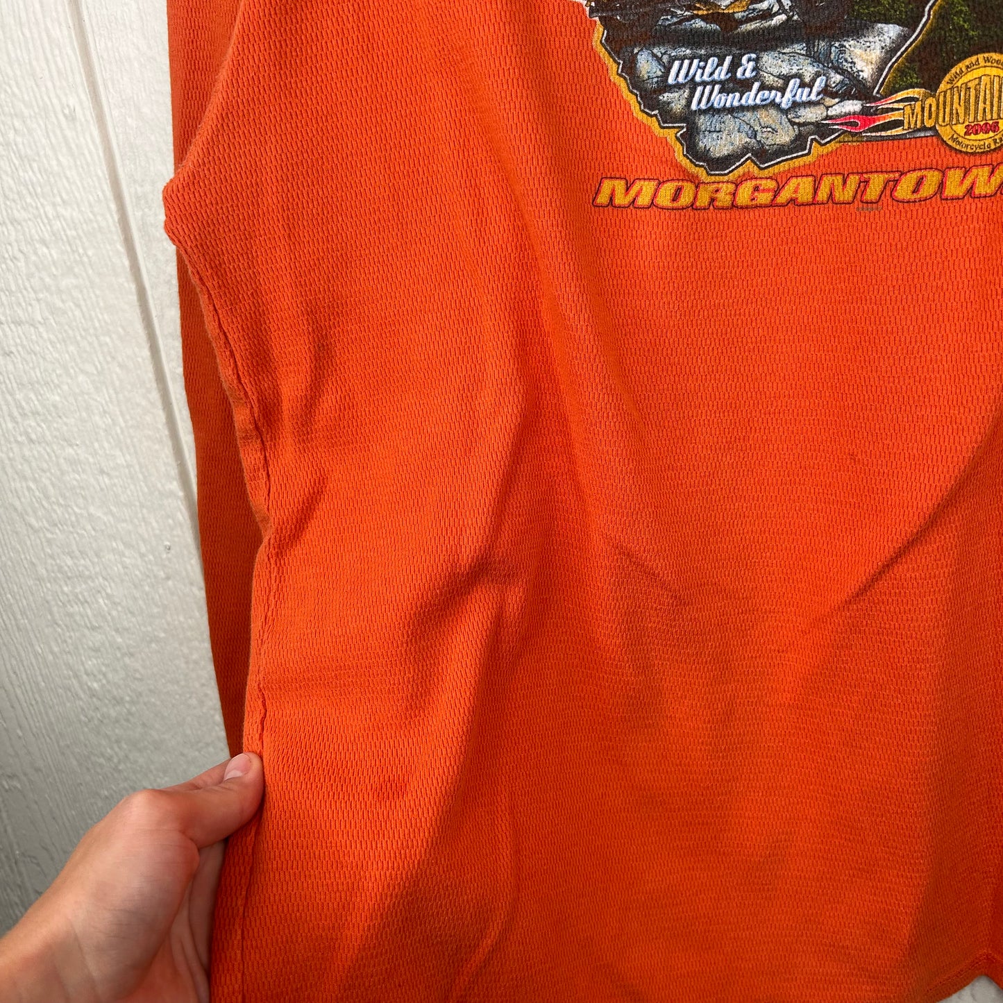 Y2K Triple S Harley Davidson Morgantown WV Thermal Long Sleeve Tee (M)