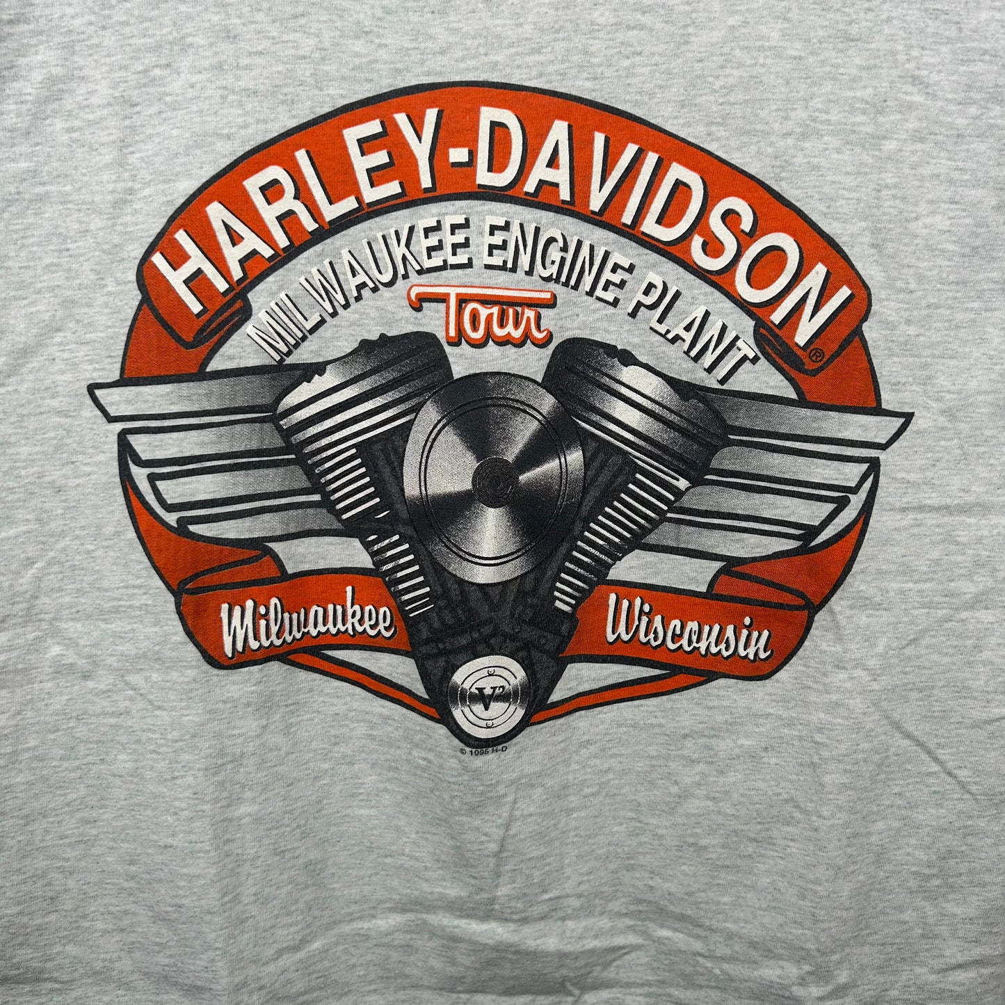 Vintage 1995 Milwaukee Harley Davidson Motorcycles Tee (L)