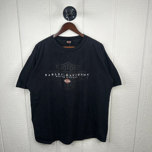 Y2K Harley Davidson Las Vegas Double-Sided Graphic Tee (XXL)