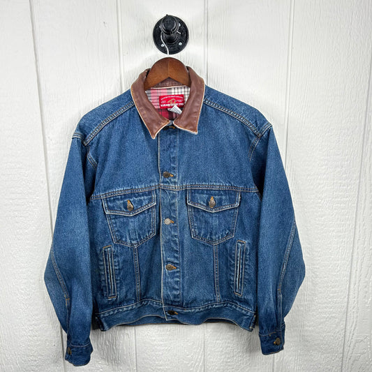 Vintage 90's Marlboro Dark Wash Denim Jacket (S)